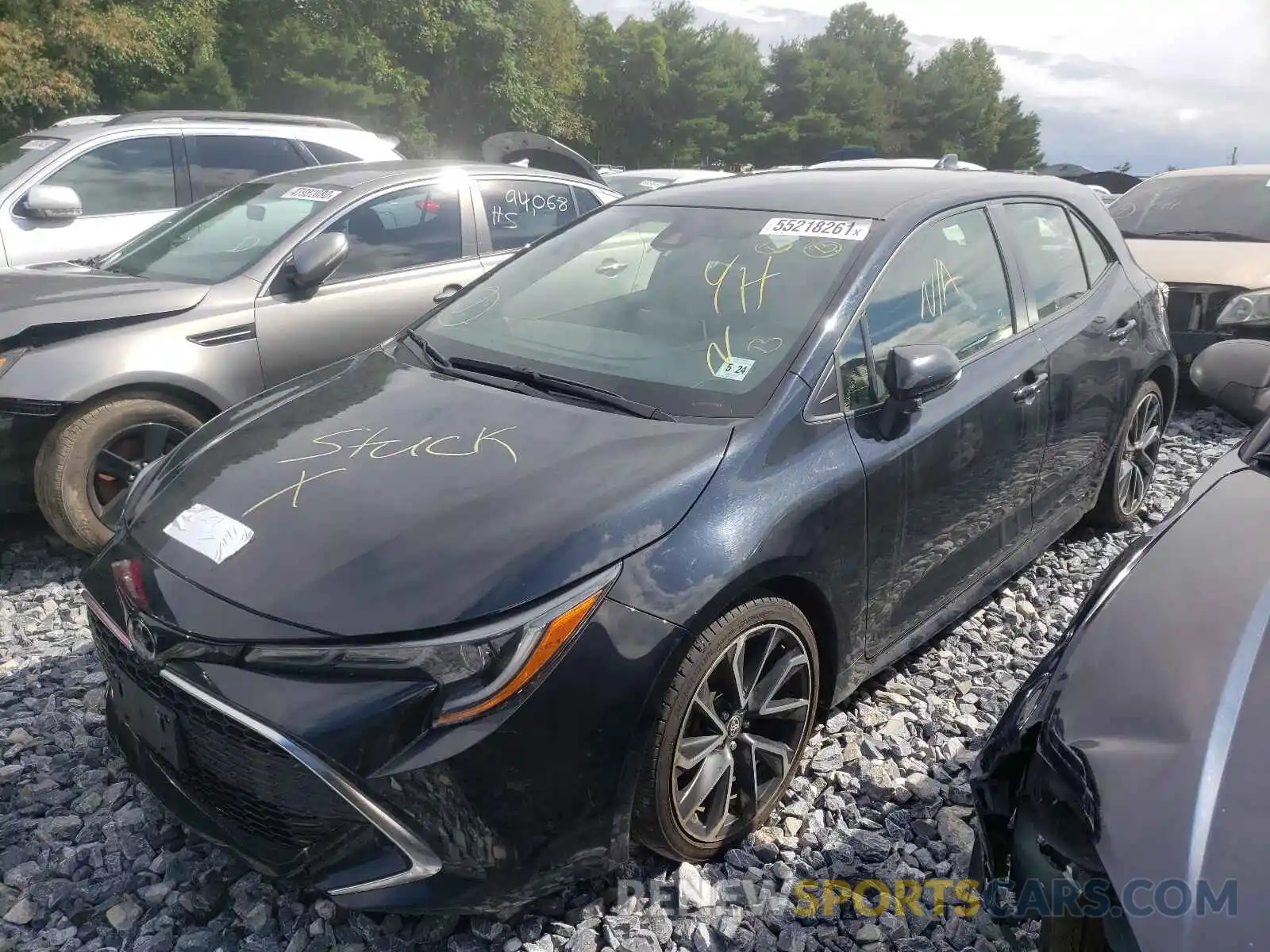 2 Photograph of a damaged car JTNK4RBE3K3025014 TOYOTA COROLLA 2019