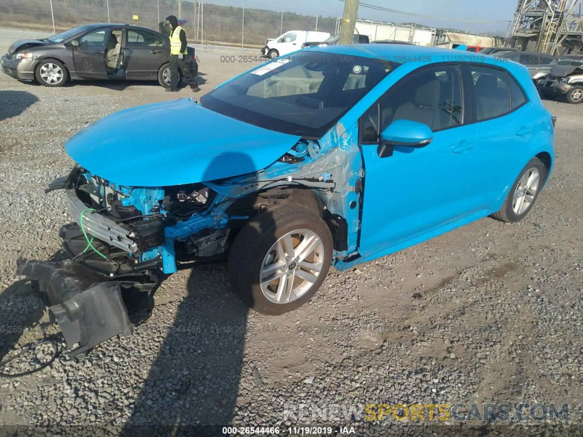 2 Photograph of a damaged car JTNK4RBE3K3031475 TOYOTA COROLLA 2019