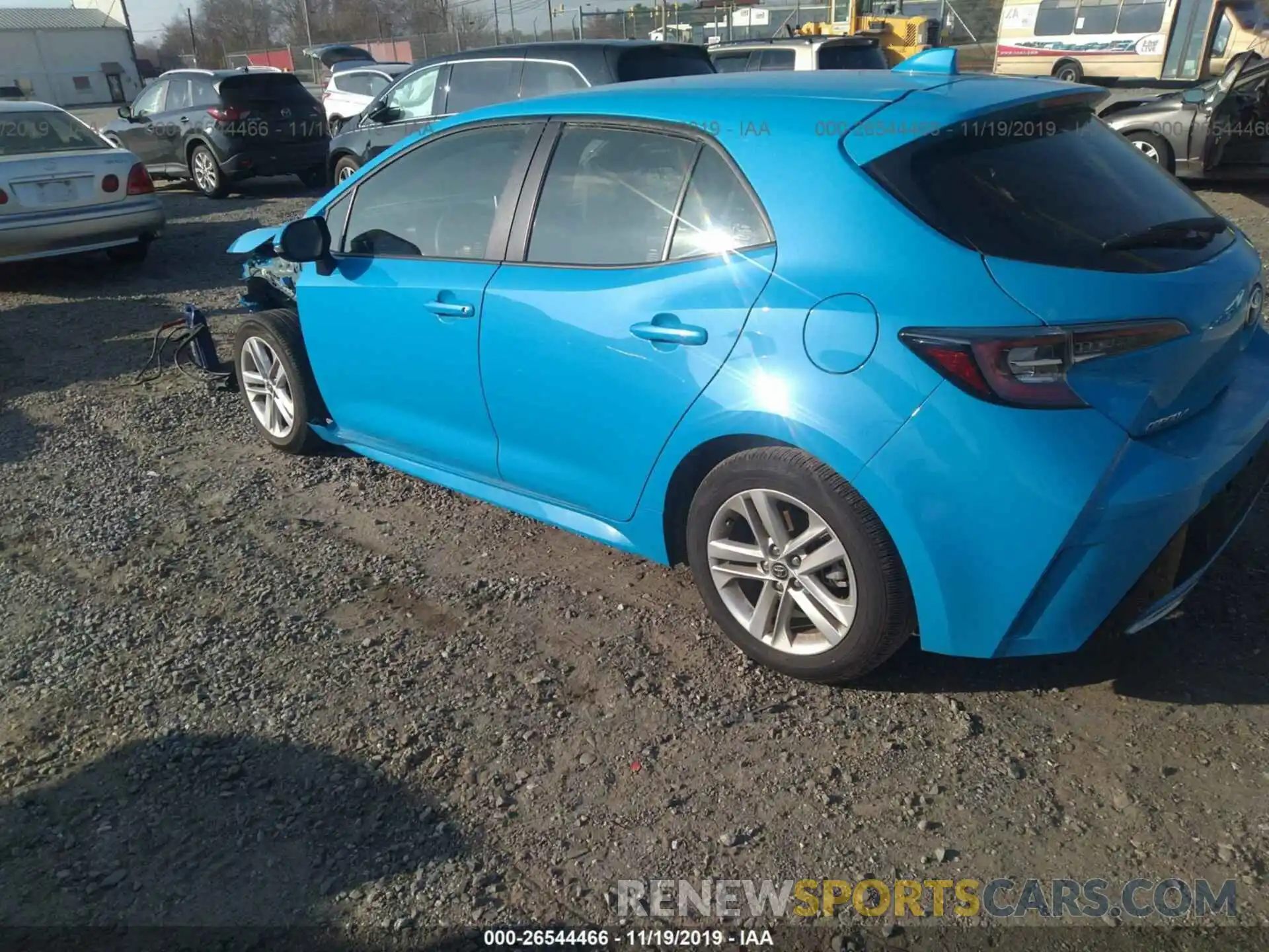 3 Photograph of a damaged car JTNK4RBE3K3031475 TOYOTA COROLLA 2019