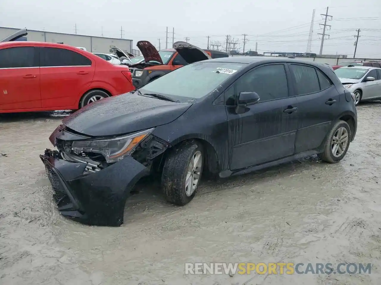 1 Photograph of a damaged car JTNK4RBE3K3032111 TOYOTA COROLLA 2019