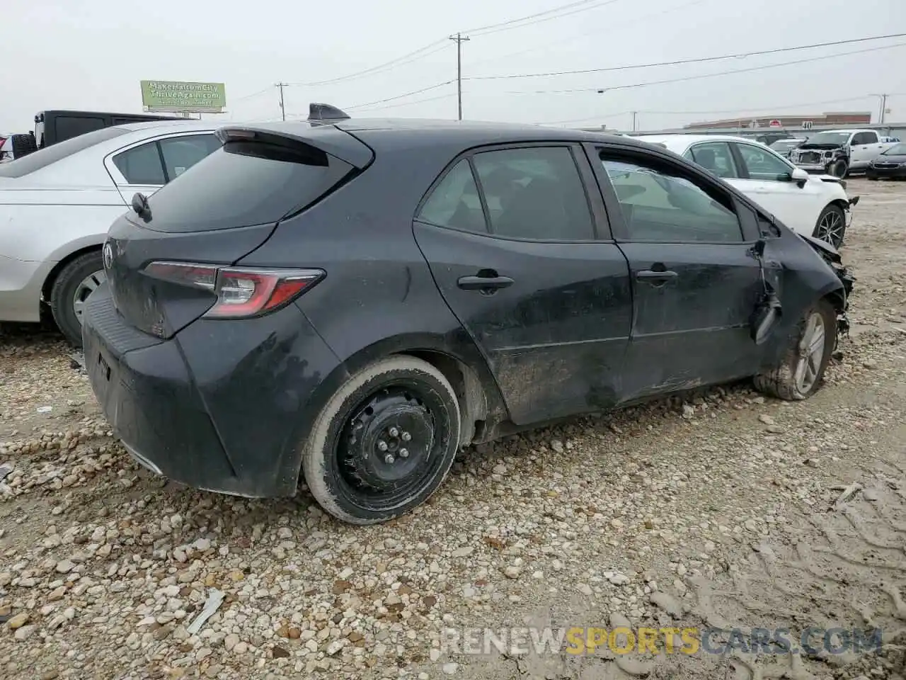 3 Photograph of a damaged car JTNK4RBE3K3032111 TOYOTA COROLLA 2019