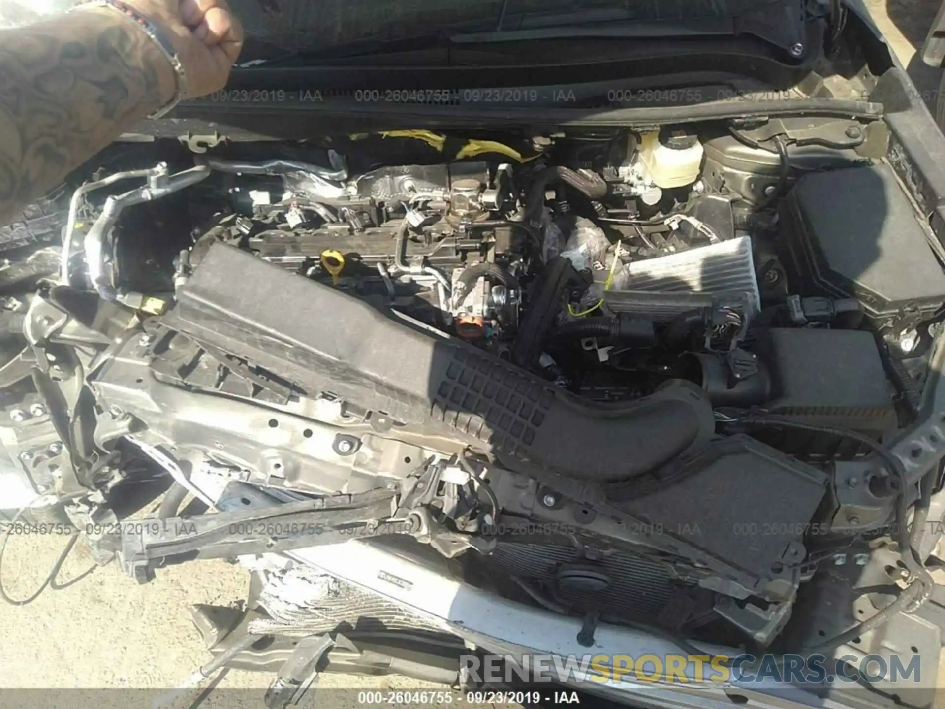 10 Photograph of a damaged car JTNK4RBE3K3033145 TOYOTA COROLLA 2019