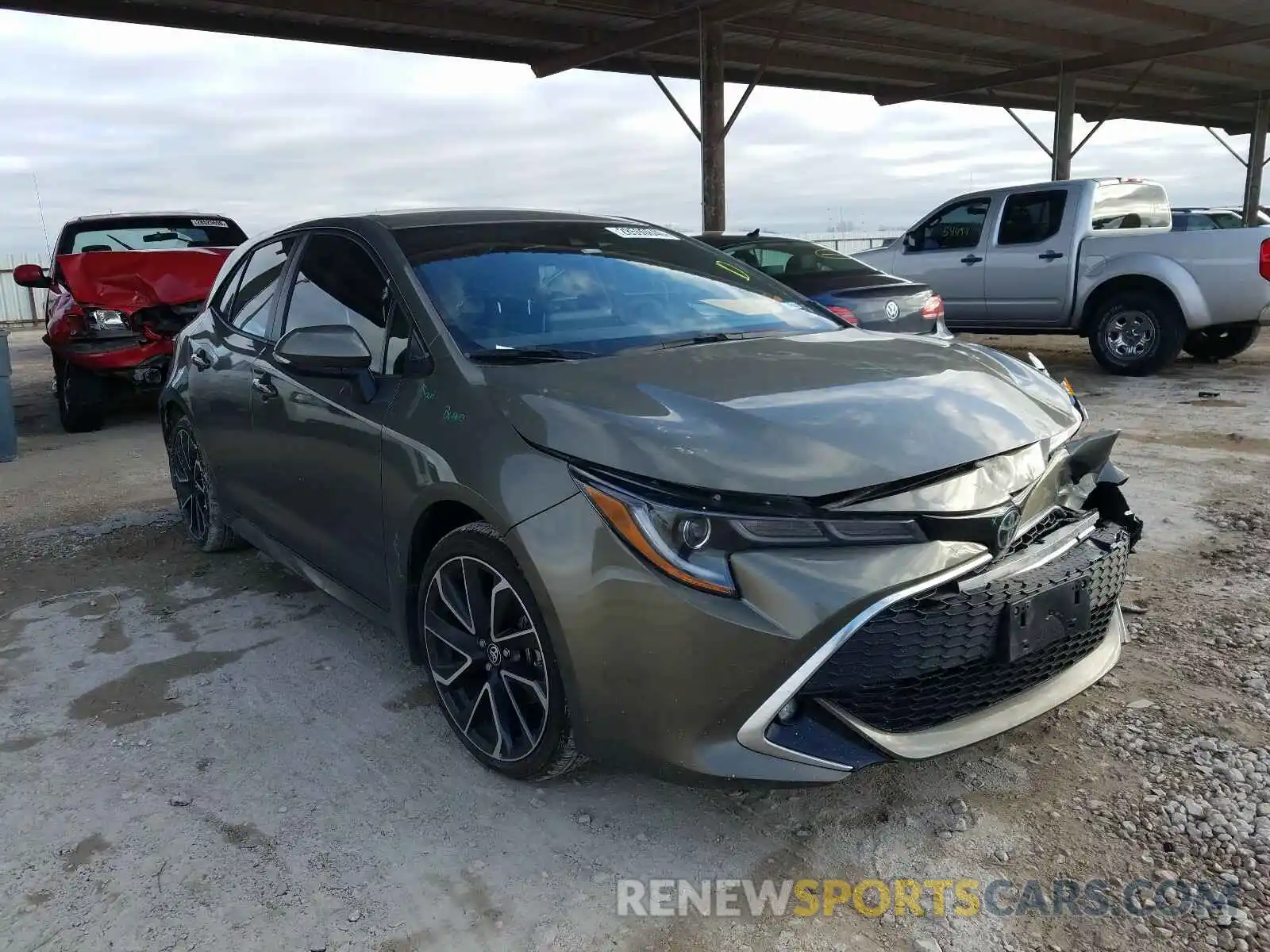 1 Photograph of a damaged car JTNK4RBE3K3033291 TOYOTA COROLLA 2019