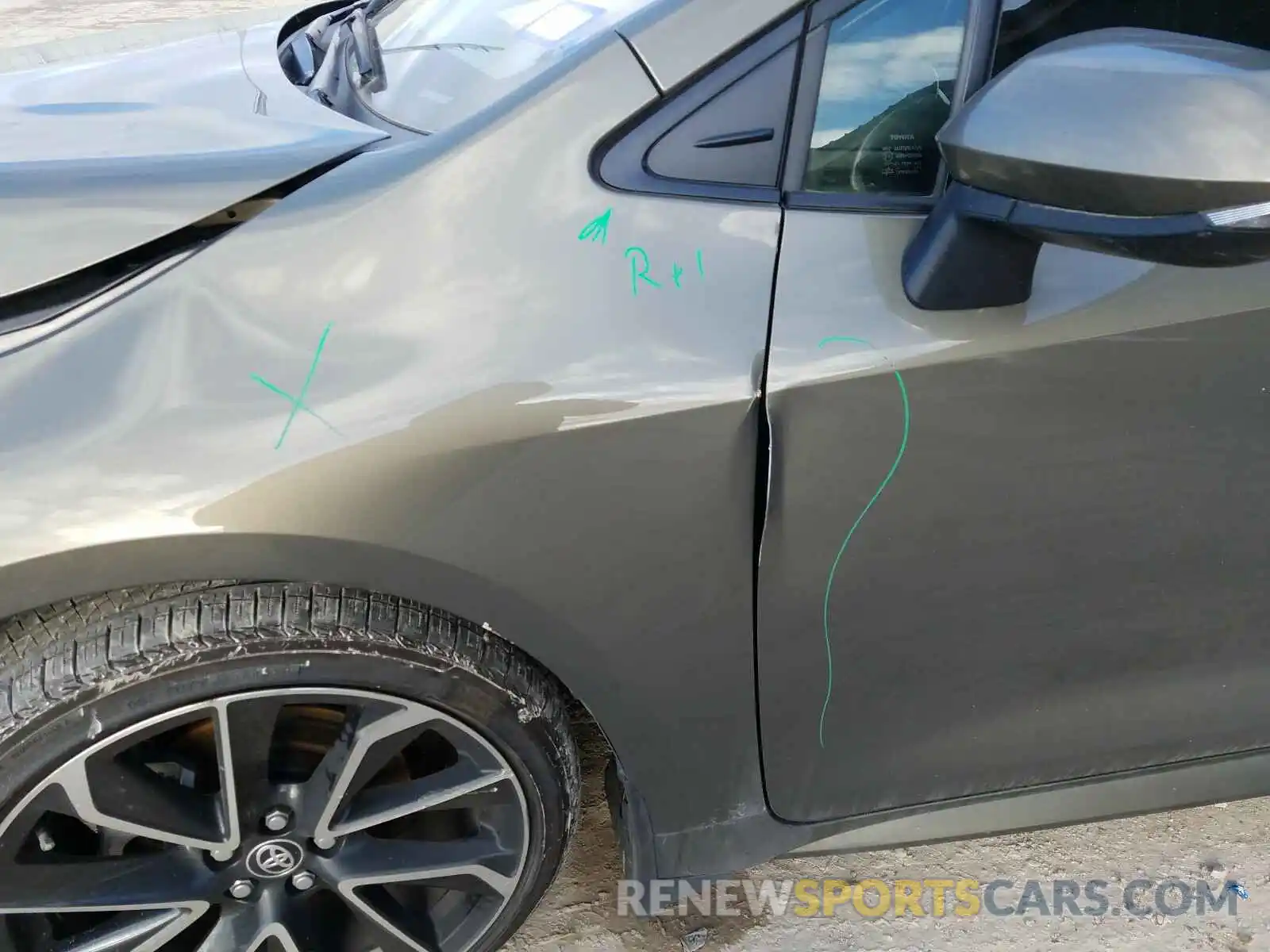 9 Photograph of a damaged car JTNK4RBE3K3033291 TOYOTA COROLLA 2019