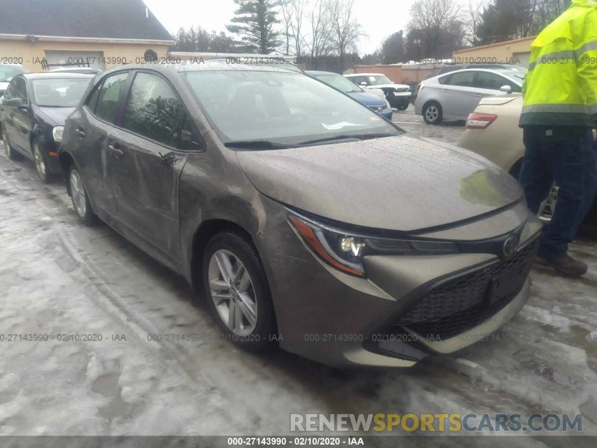 1 Photograph of a damaged car JTNK4RBE3K3034201 TOYOTA COROLLA 2019