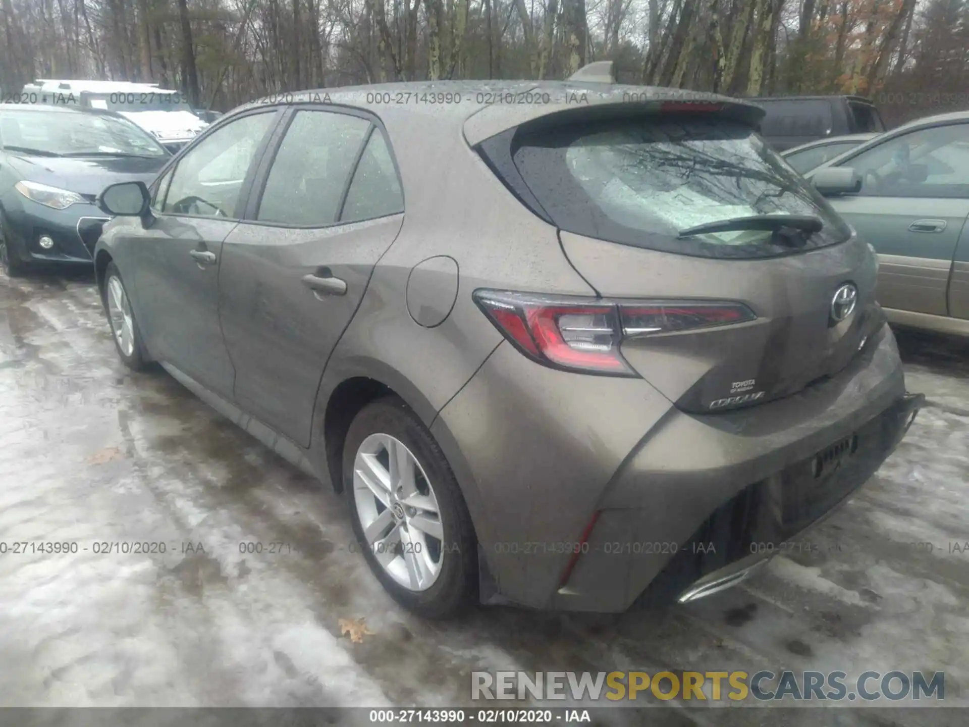 3 Photograph of a damaged car JTNK4RBE3K3034201 TOYOTA COROLLA 2019