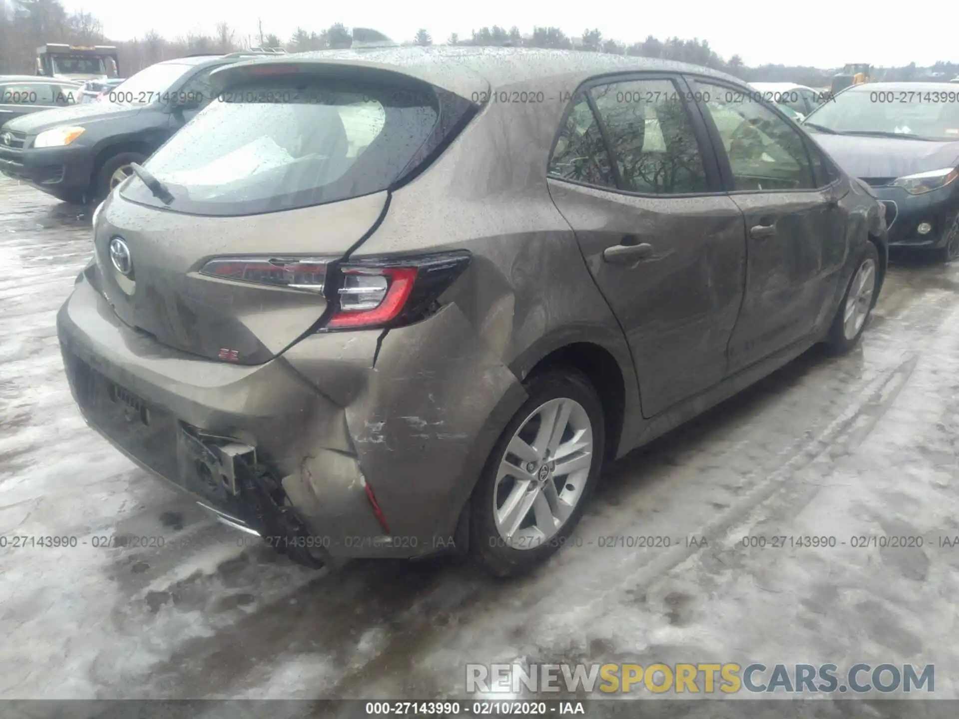 4 Photograph of a damaged car JTNK4RBE3K3034201 TOYOTA COROLLA 2019