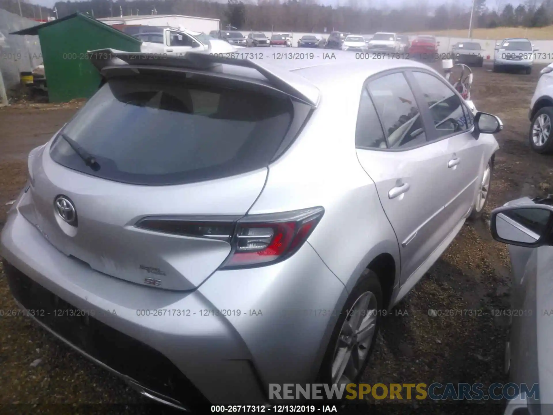 4 Photograph of a damaged car JTNK4RBE3K3035543 TOYOTA COROLLA 2019