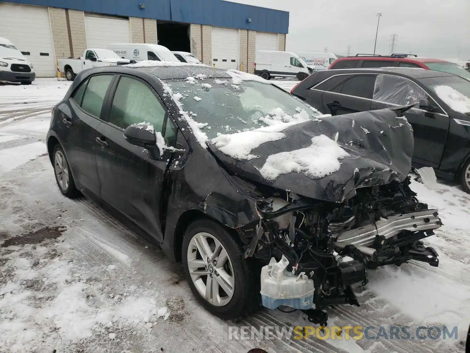 1 Photograph of a damaged car JTNK4RBE3K3035591 TOYOTA COROLLA 2019