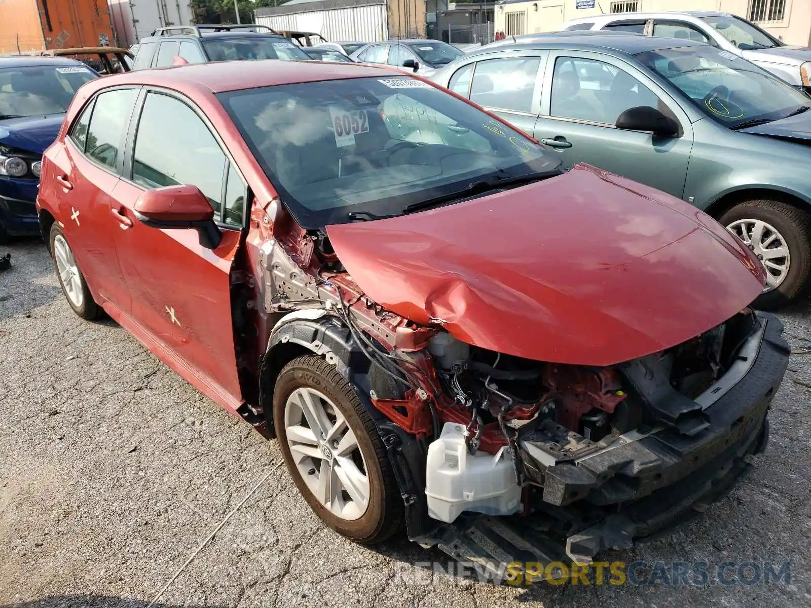 1 Photograph of a damaged car JTNK4RBE3K3036093 TOYOTA COROLLA 2019