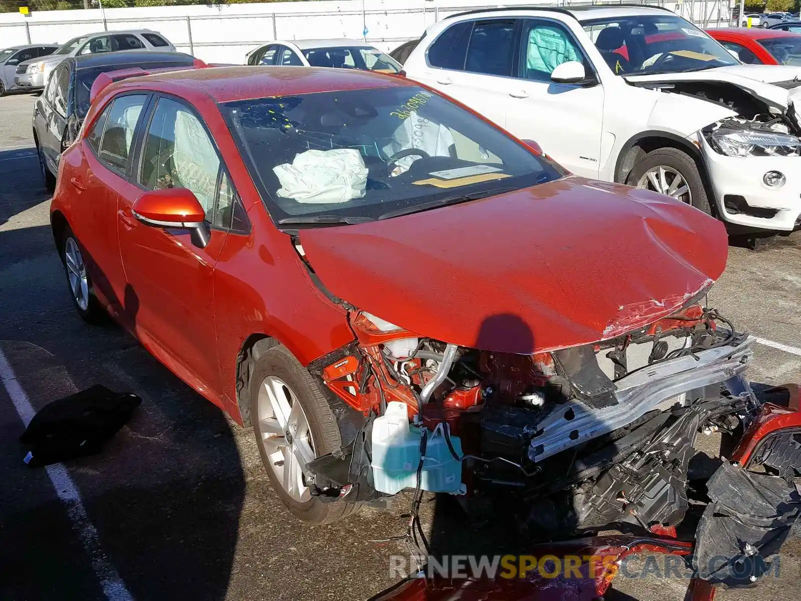 1 Photograph of a damaged car JTNK4RBE3K3036367 TOYOTA COROLLA 2019