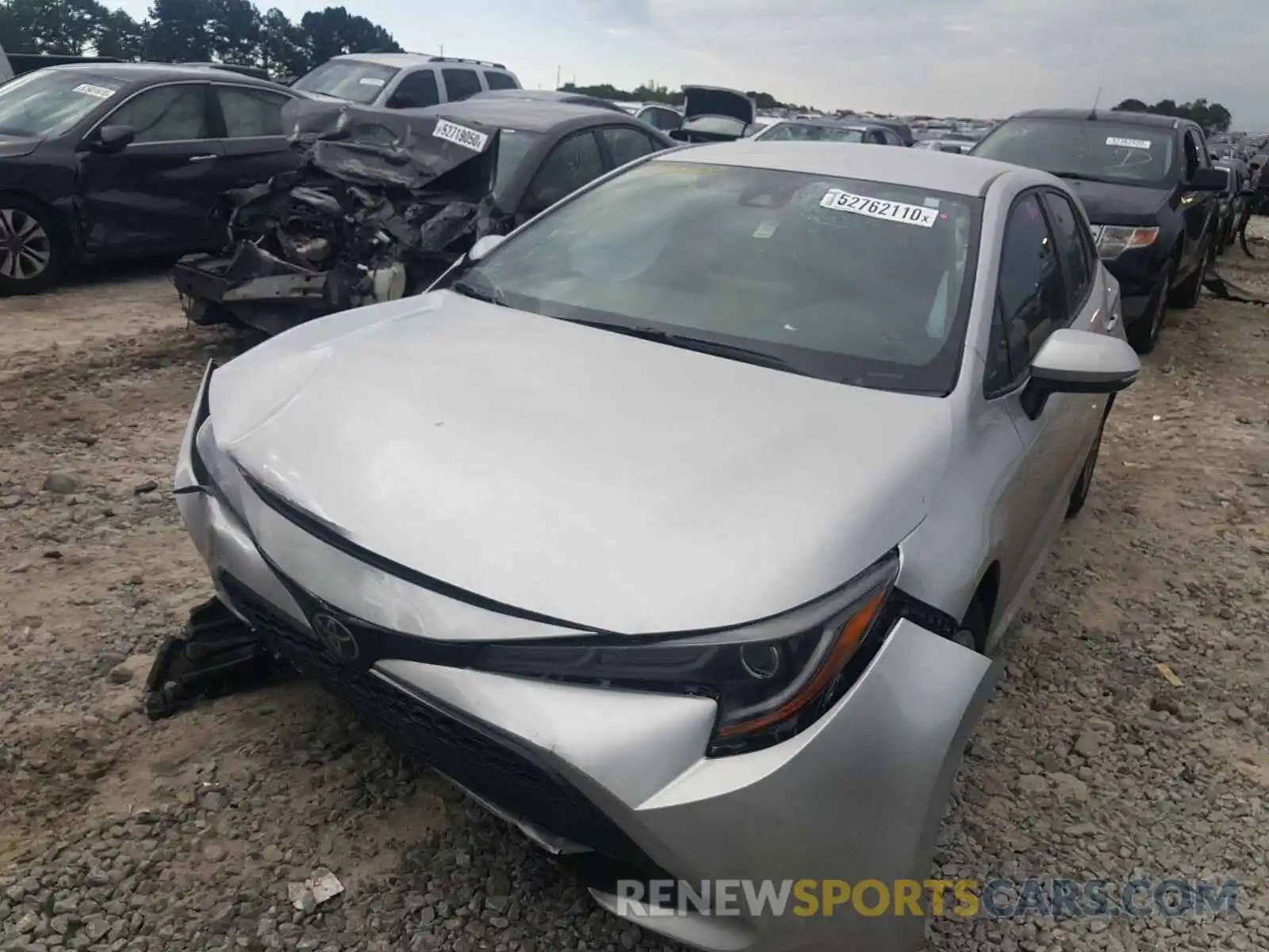 2 Photograph of a damaged car JTNK4RBE3K3038362 TOYOTA COROLLA 2019