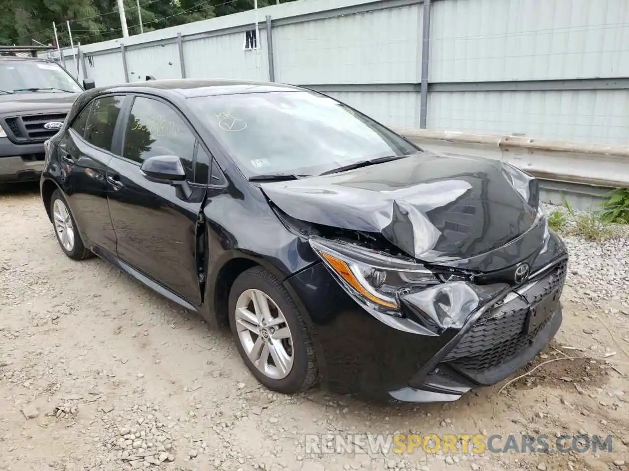 1 Photograph of a damaged car JTNK4RBE3K3038572 TOYOTA COROLLA 2019