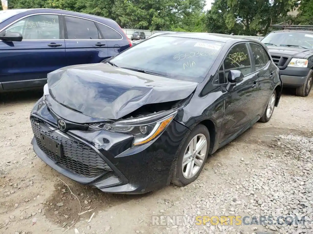 2 Photograph of a damaged car JTNK4RBE3K3038572 TOYOTA COROLLA 2019