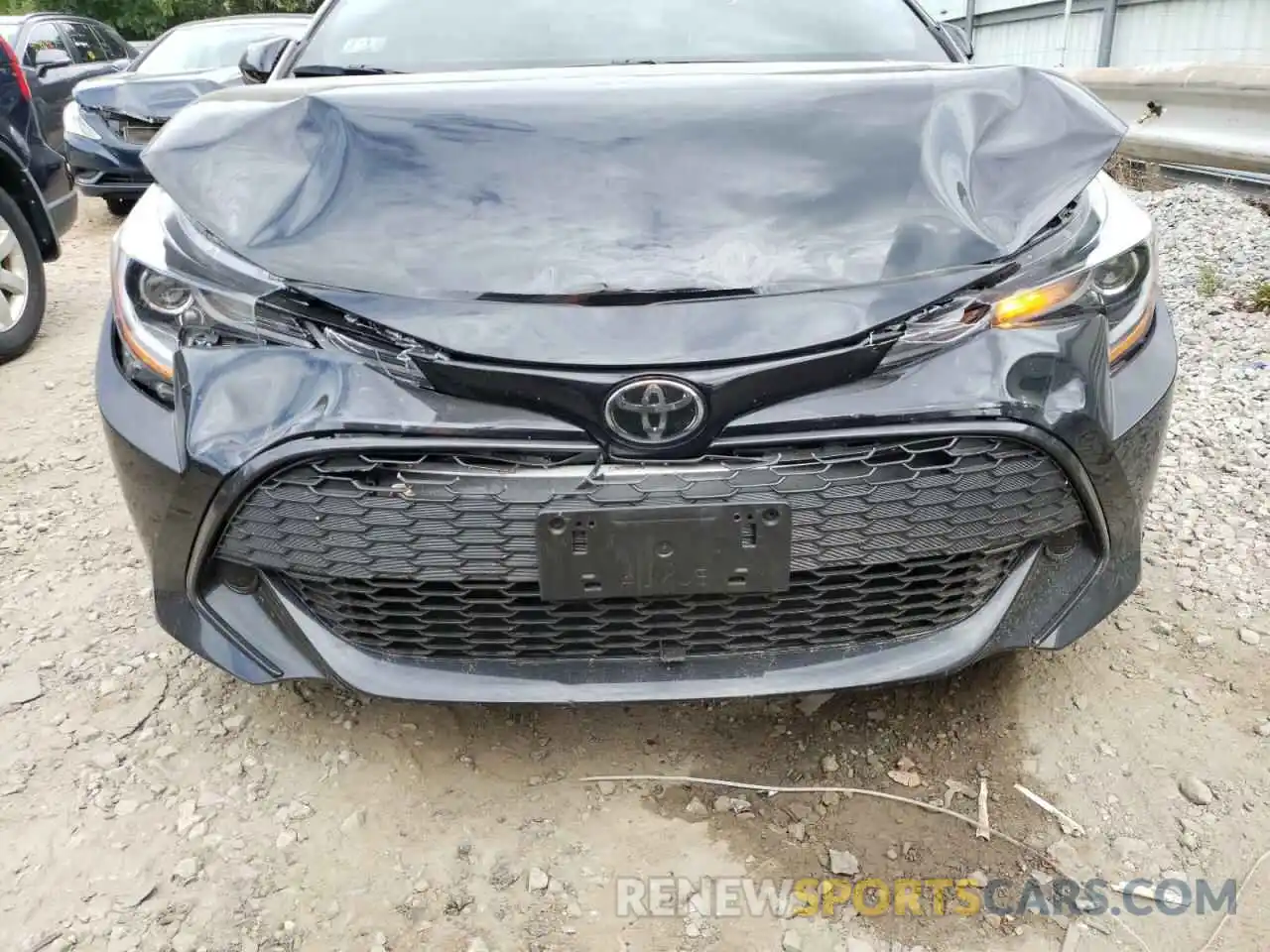 9 Photograph of a damaged car JTNK4RBE3K3038572 TOYOTA COROLLA 2019