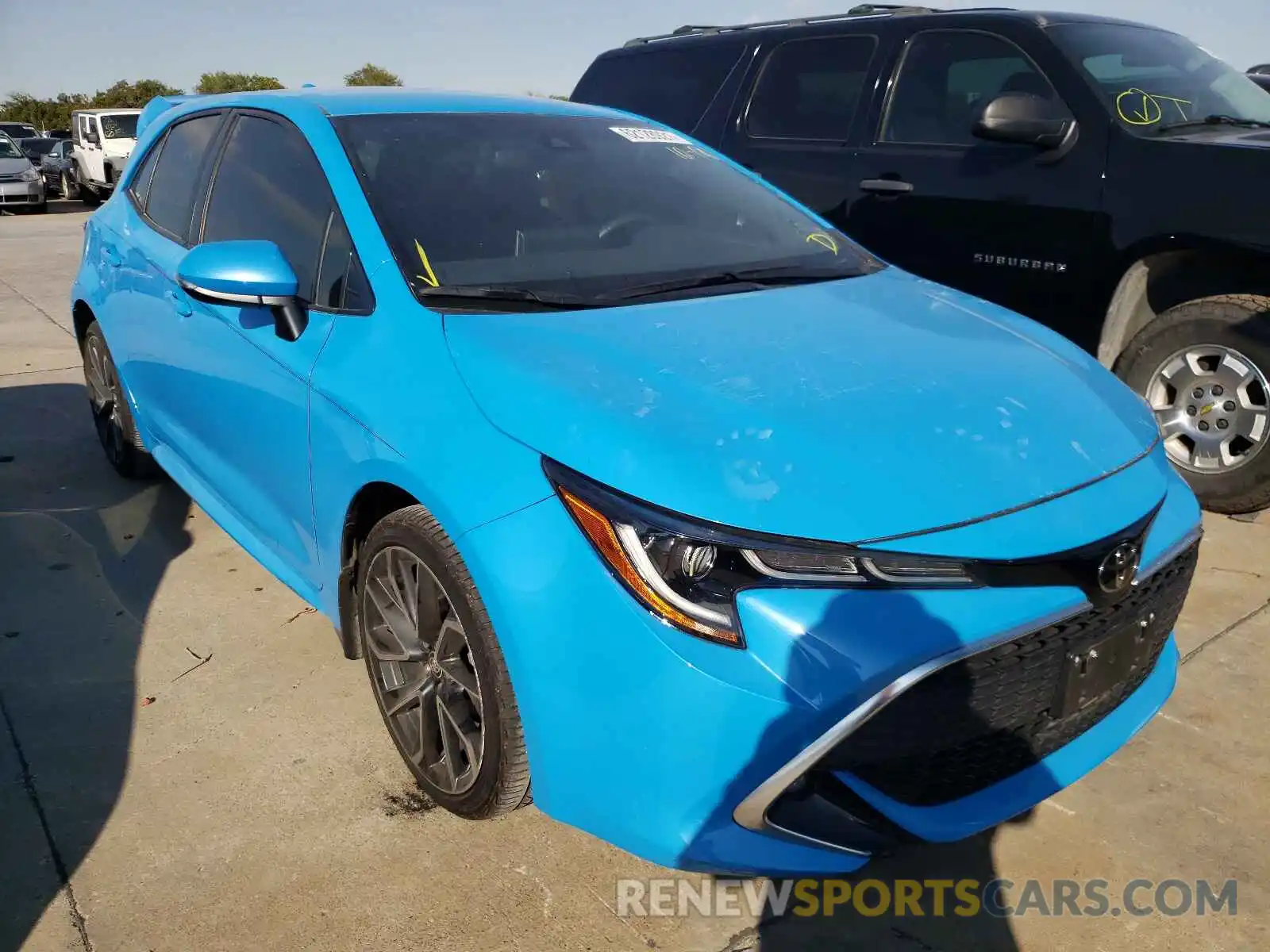 1 Photograph of a damaged car JTNK4RBE3K3039284 TOYOTA COROLLA 2019