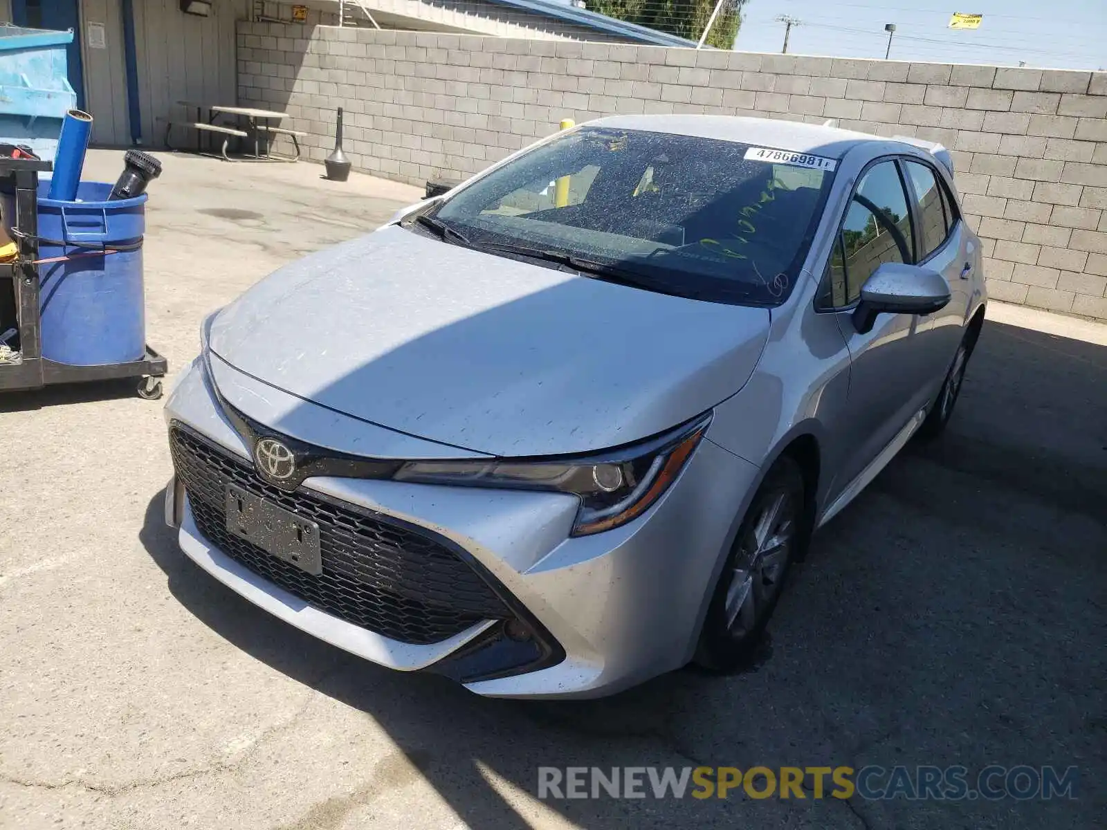 2 Photograph of a damaged car JTNK4RBE3K3039298 TOYOTA COROLLA 2019