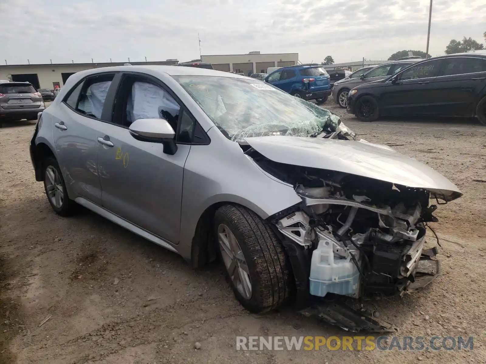 1 Photograph of a damaged car JTNK4RBE3K3039771 TOYOTA COROLLA 2019