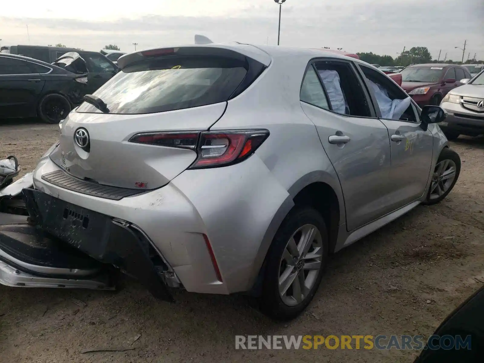 4 Photograph of a damaged car JTNK4RBE3K3039771 TOYOTA COROLLA 2019