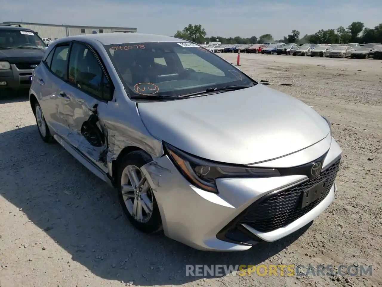 1 Photograph of a damaged car JTNK4RBE3K3040578 TOYOTA COROLLA 2019