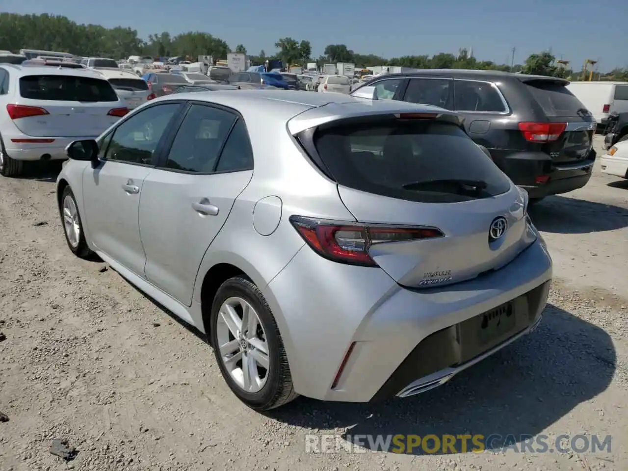 3 Photograph of a damaged car JTNK4RBE3K3040578 TOYOTA COROLLA 2019