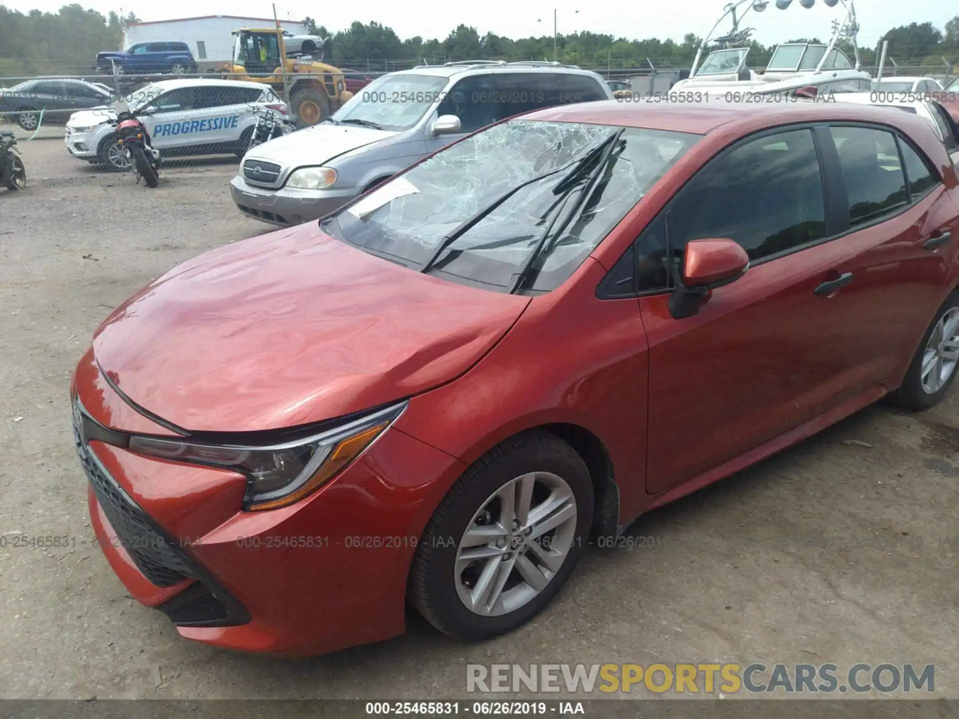 2 Photograph of a damaged car JTNK4RBE3K3040841 TOYOTA COROLLA 2019