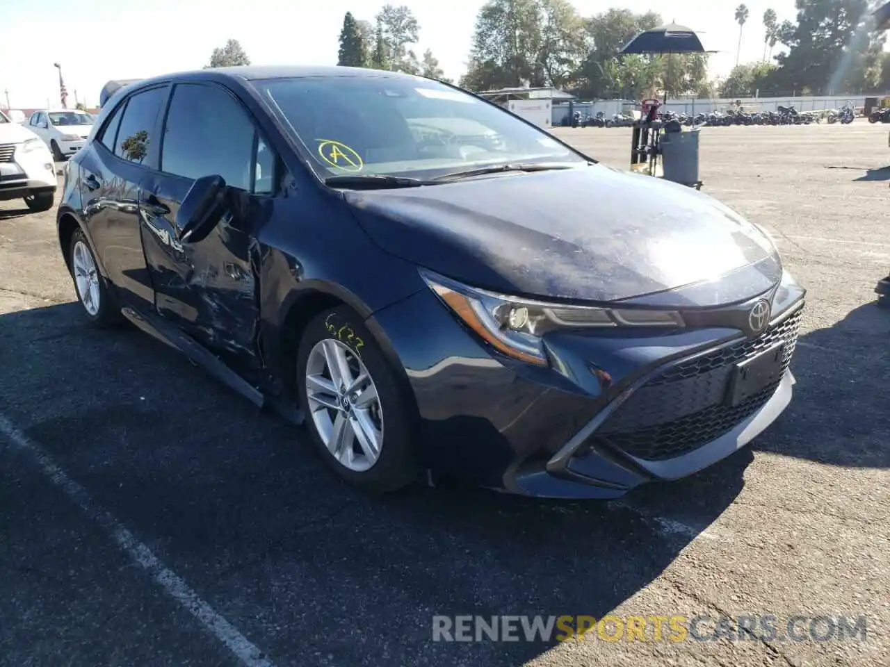 1 Photograph of a damaged car JTNK4RBE3K3043609 TOYOTA COROLLA 2019