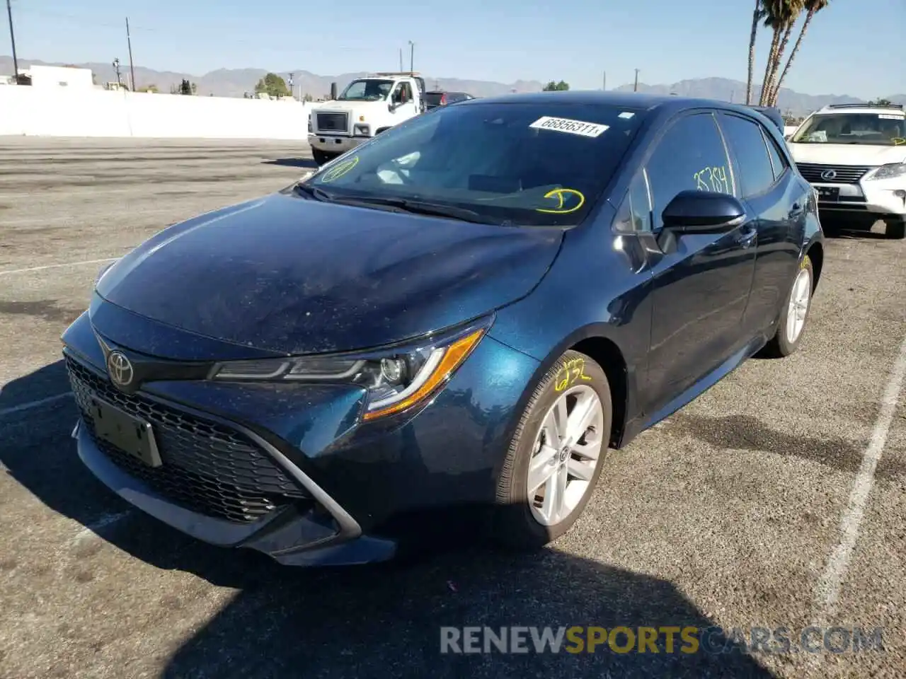 2 Photograph of a damaged car JTNK4RBE3K3043609 TOYOTA COROLLA 2019