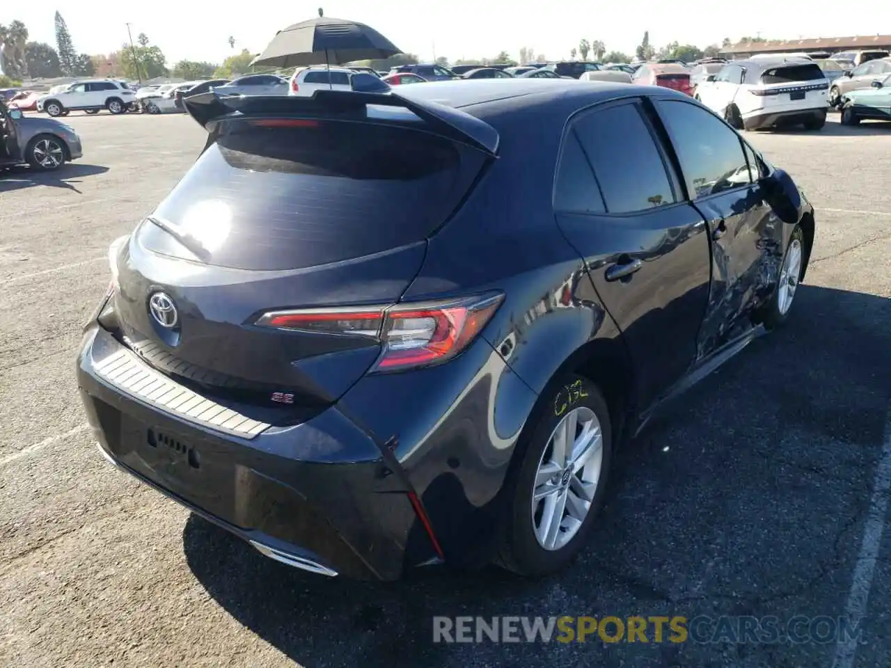 4 Photograph of a damaged car JTNK4RBE3K3043609 TOYOTA COROLLA 2019