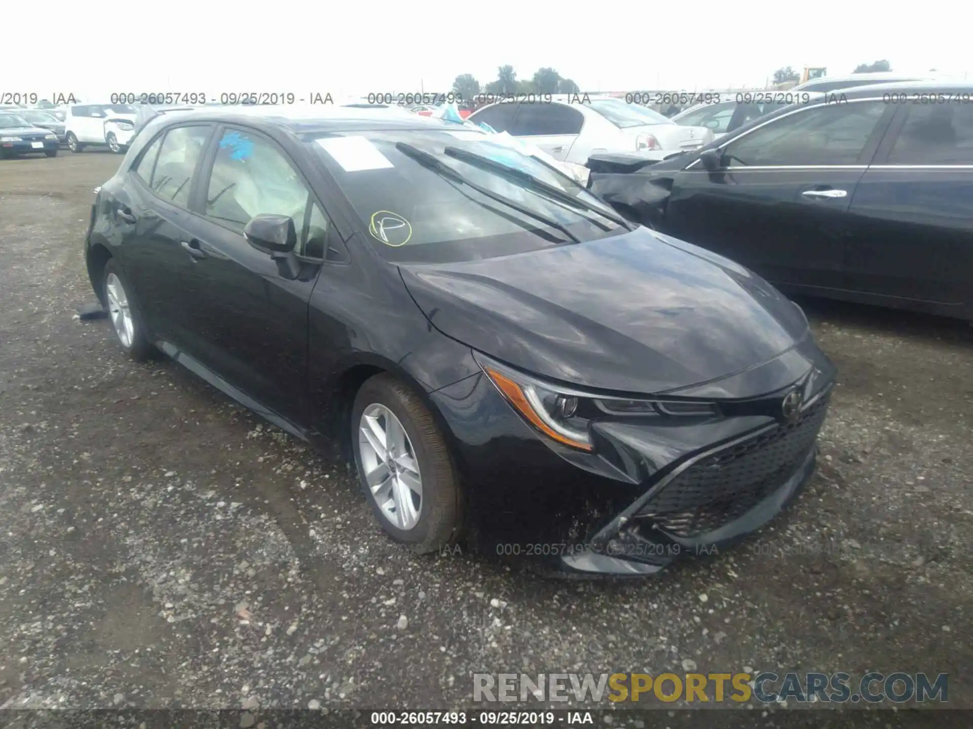 1 Photograph of a damaged car JTNK4RBE3K3044730 TOYOTA COROLLA 2019