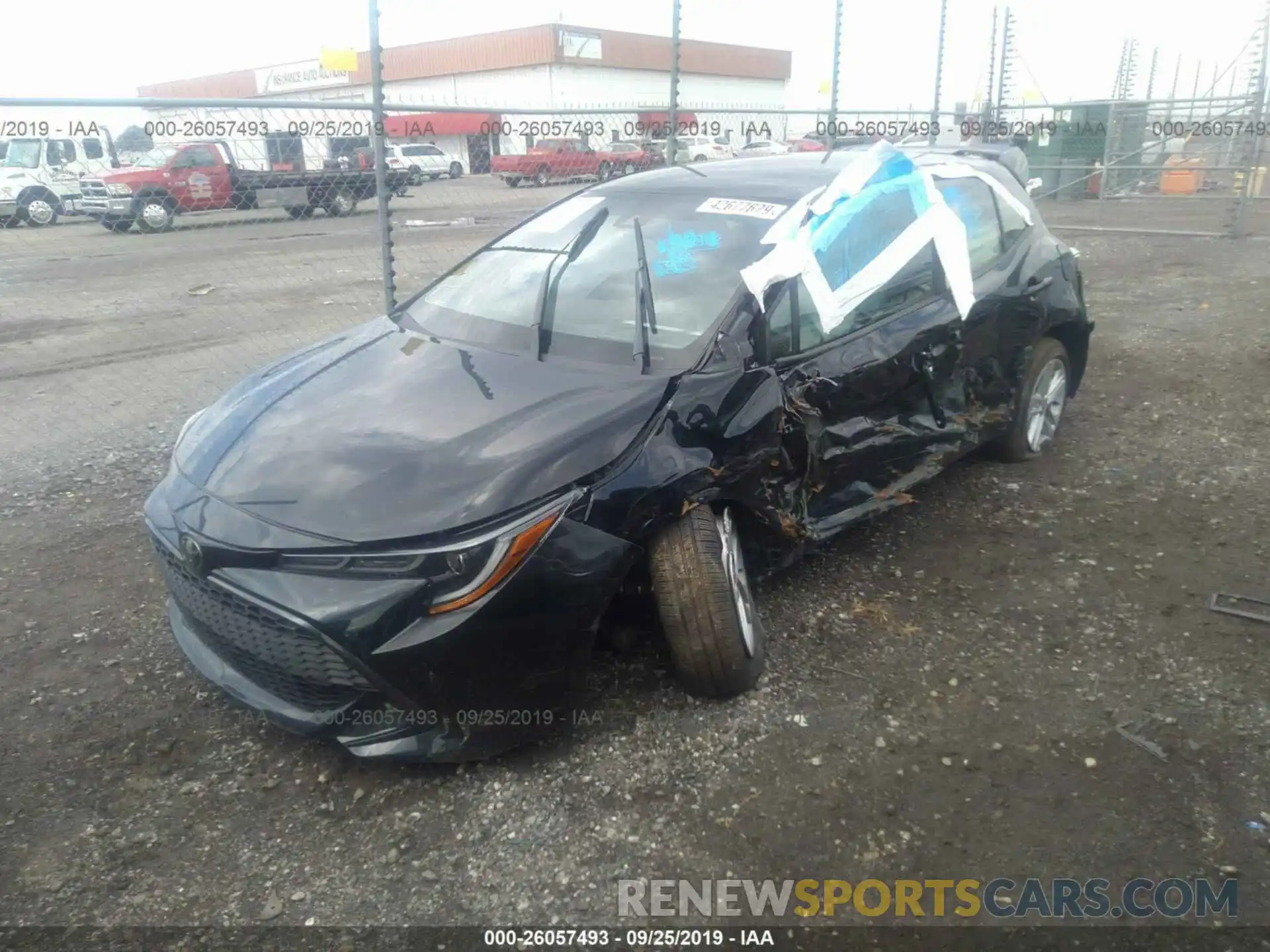 2 Photograph of a damaged car JTNK4RBE3K3044730 TOYOTA COROLLA 2019