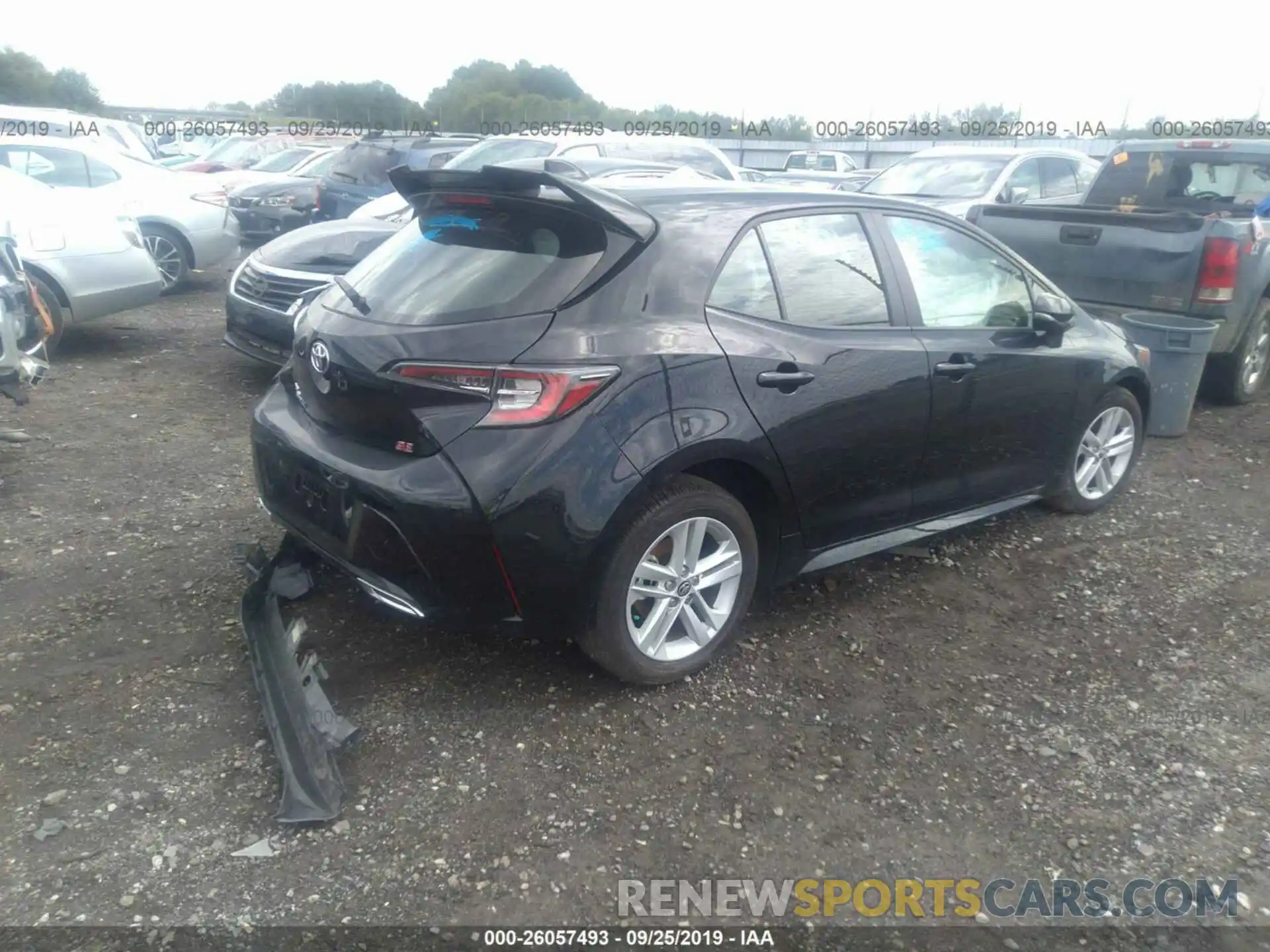 4 Photograph of a damaged car JTNK4RBE3K3044730 TOYOTA COROLLA 2019