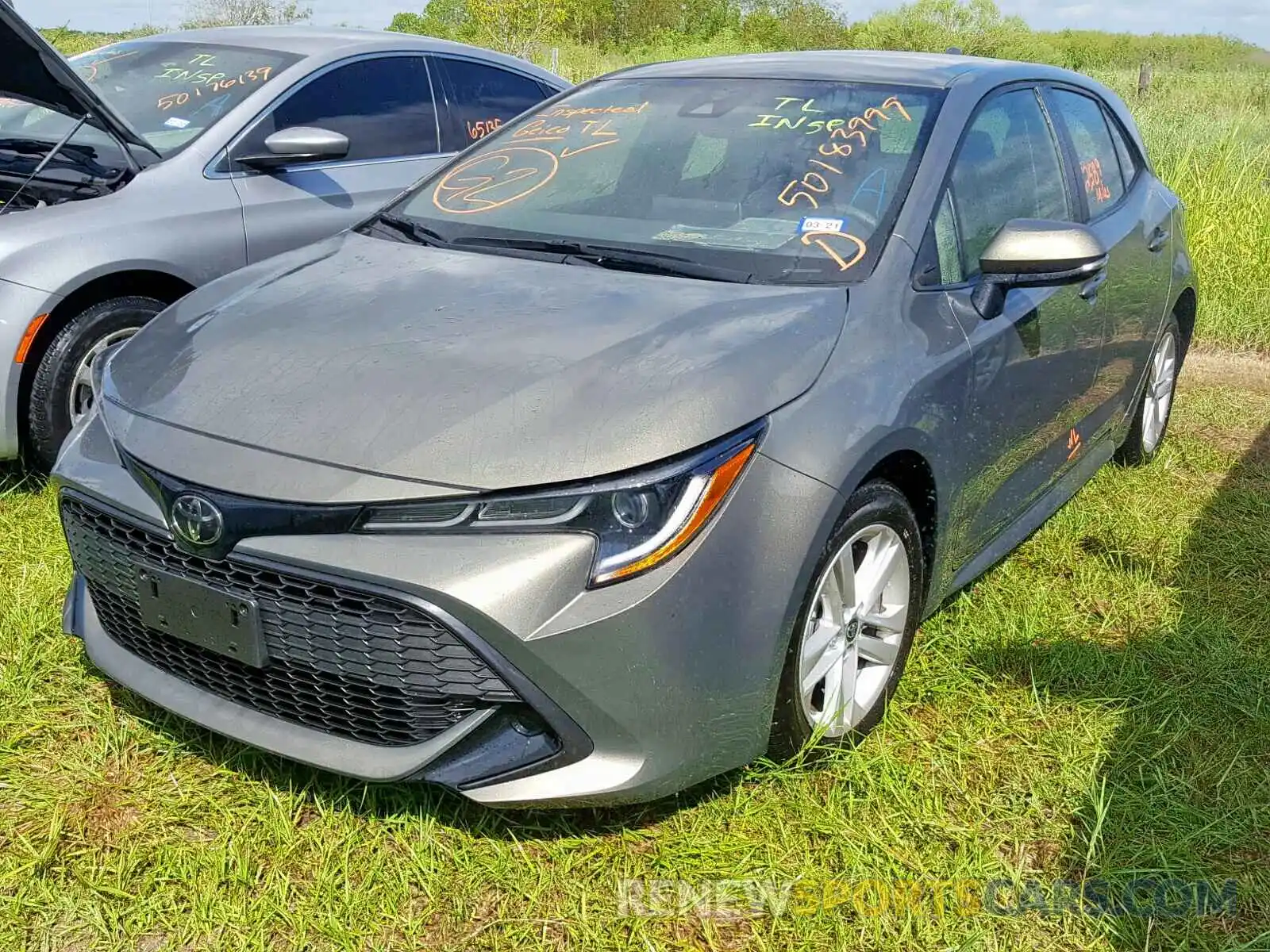 2 Photograph of a damaged car JTNK4RBE3K3045571 TOYOTA COROLLA 2019