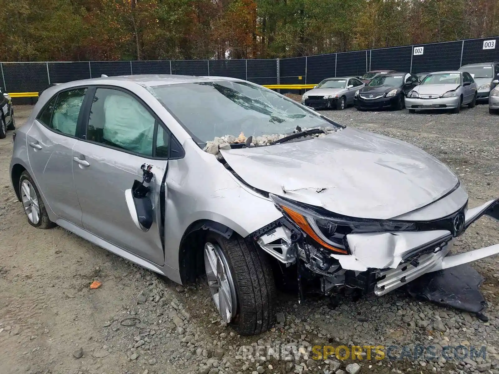 1 Photograph of a damaged car JTNK4RBE3K3047868 TOYOTA COROLLA 2019