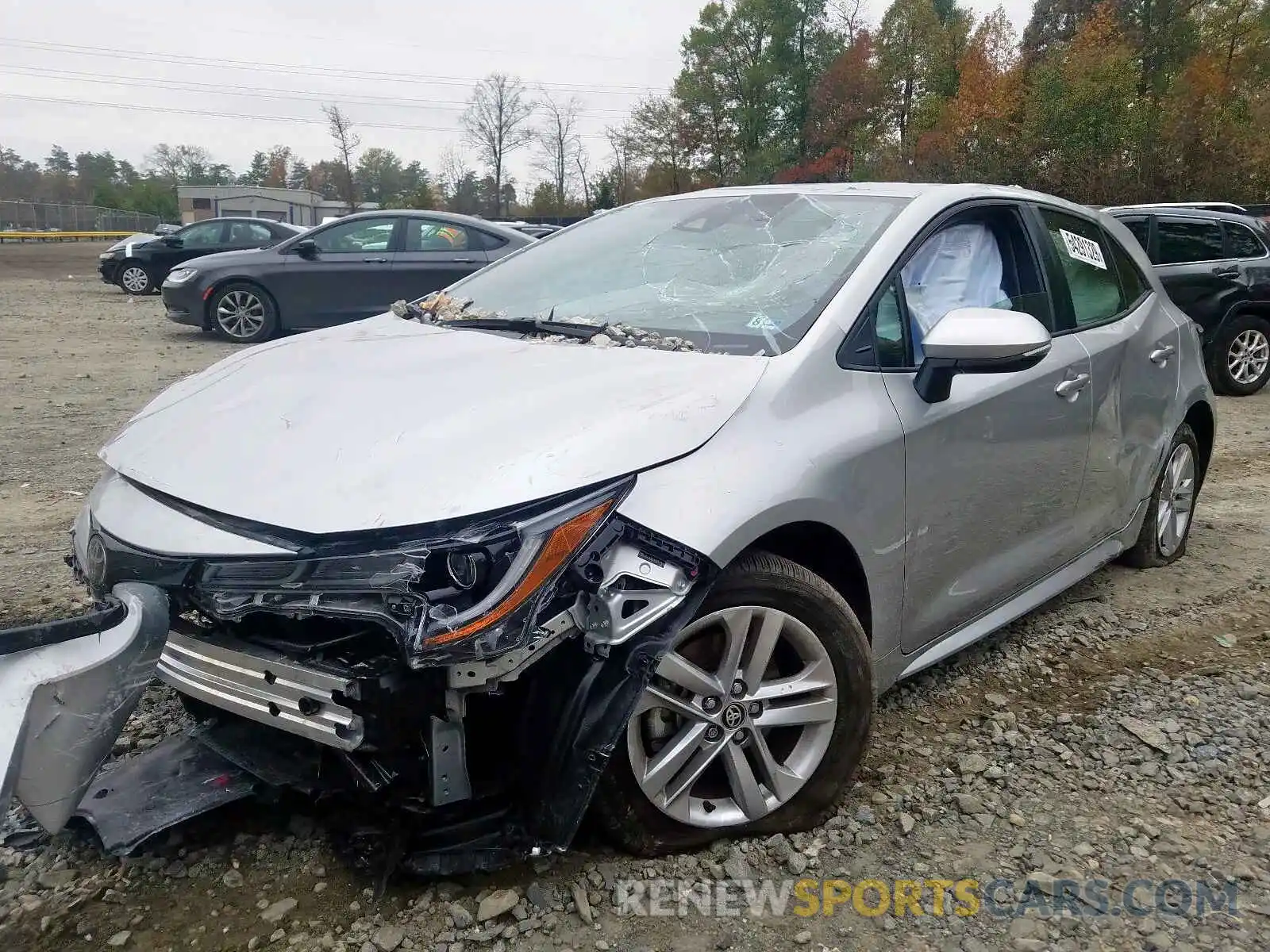 2 Photograph of a damaged car JTNK4RBE3K3047868 TOYOTA COROLLA 2019