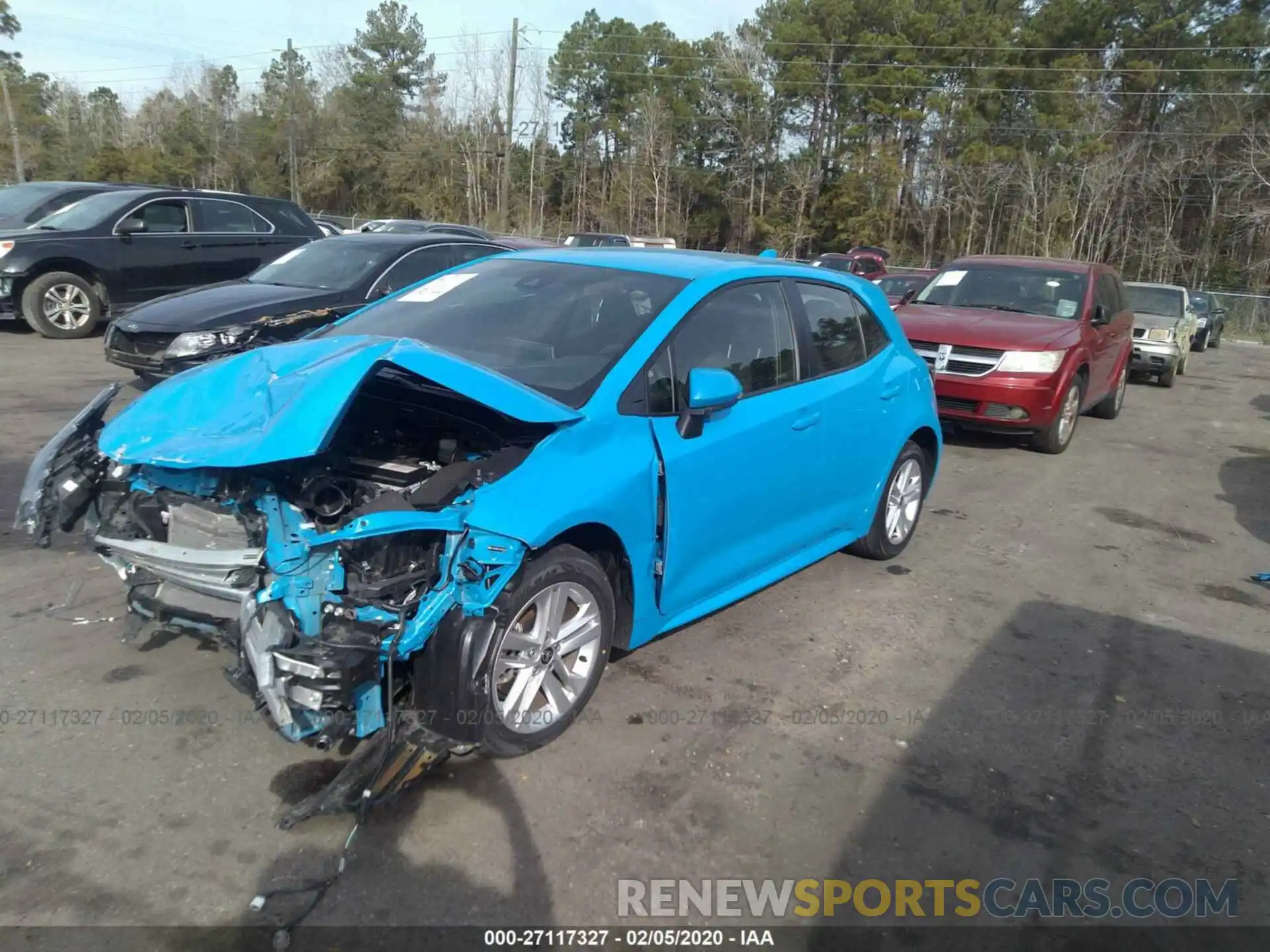 2 Photograph of a damaged car JTNK4RBE3K3049376 TOYOTA COROLLA 2019