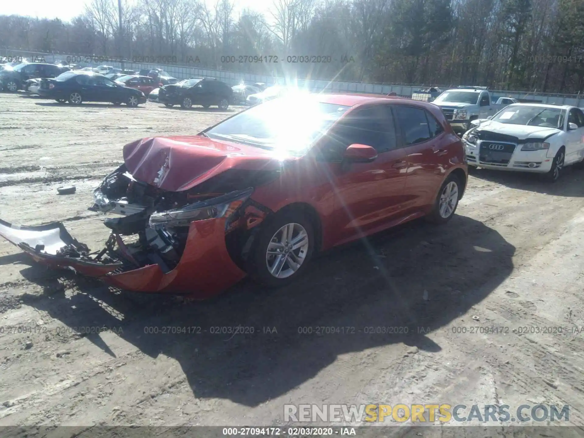 2 Photograph of a damaged car JTNK4RBE3K3050060 TOYOTA COROLLA 2019