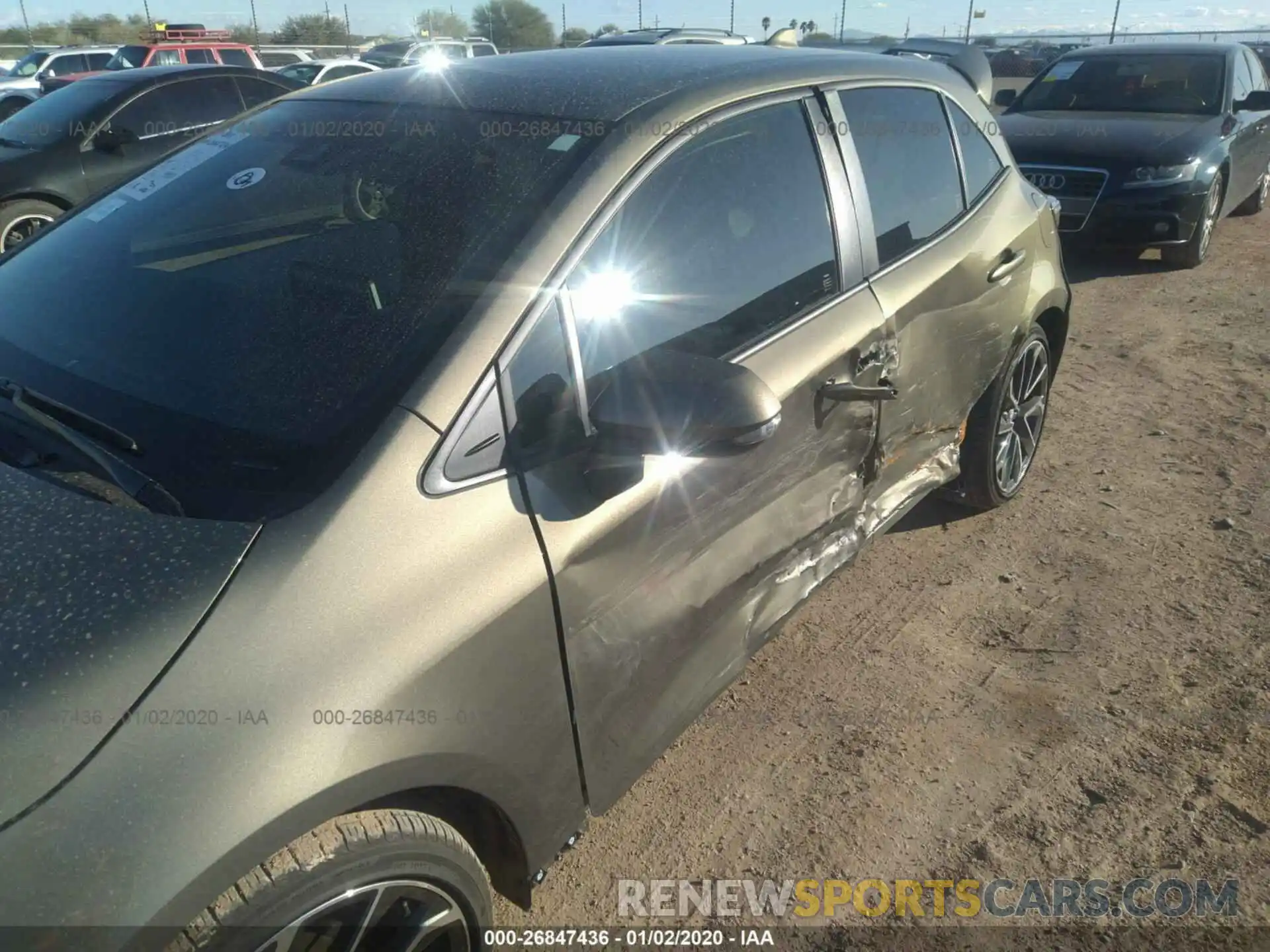 6 Photograph of a damaged car JTNK4RBE3K3050303 TOYOTA COROLLA 2019