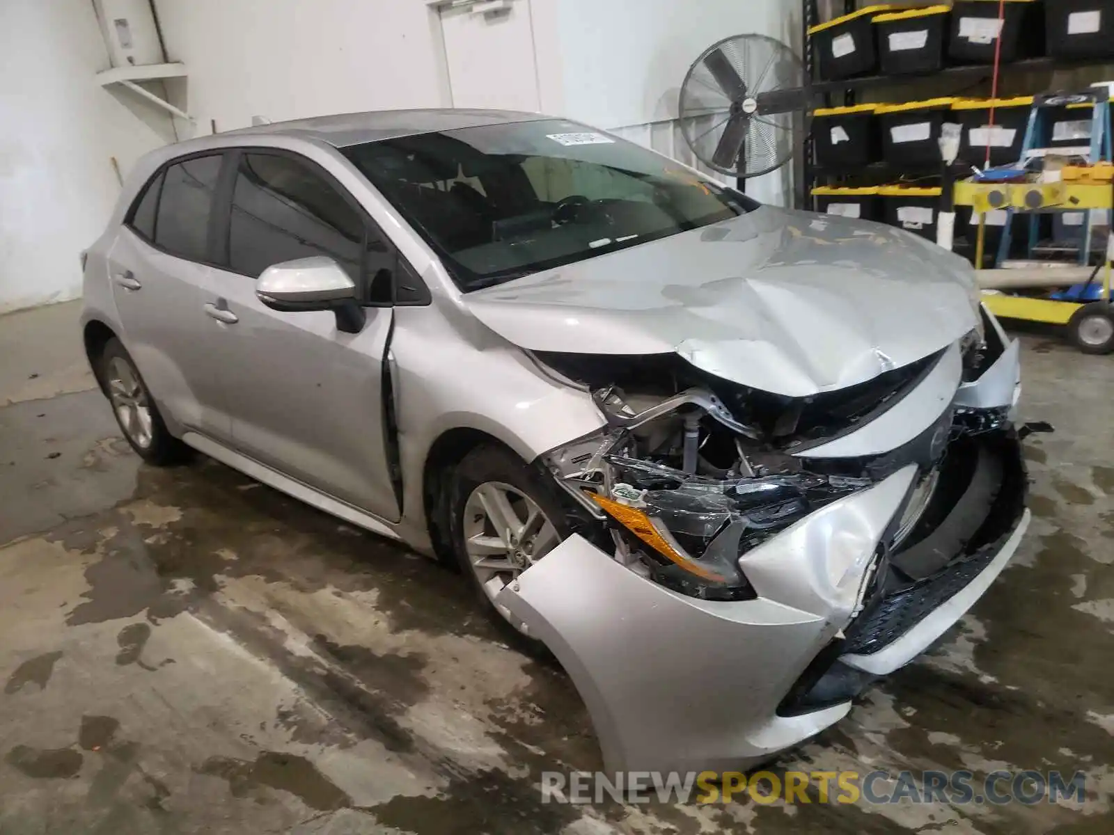 1 Photograph of a damaged car JTNK4RBE3K3051452 TOYOTA COROLLA 2019