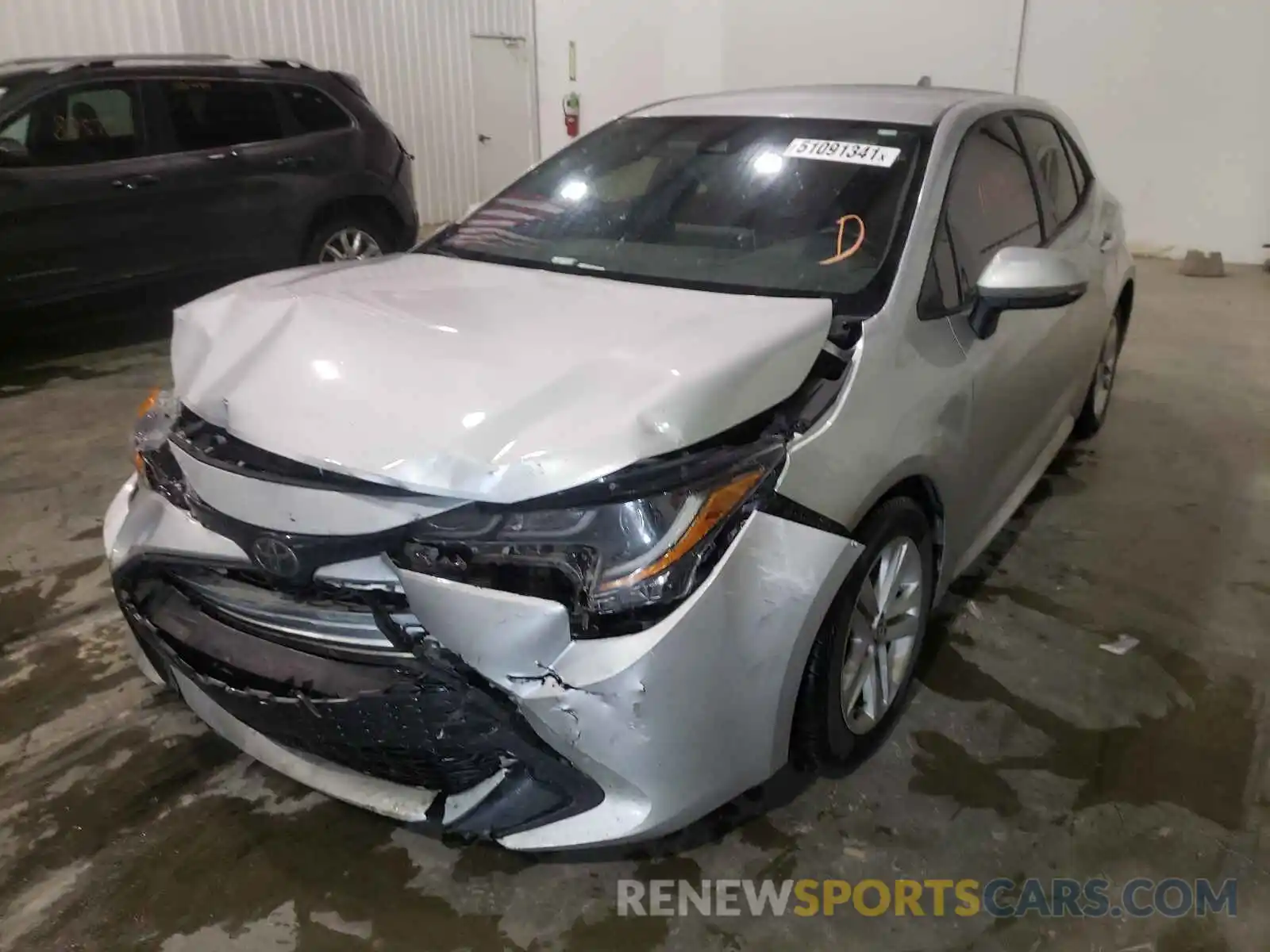 2 Photograph of a damaged car JTNK4RBE3K3051452 TOYOTA COROLLA 2019