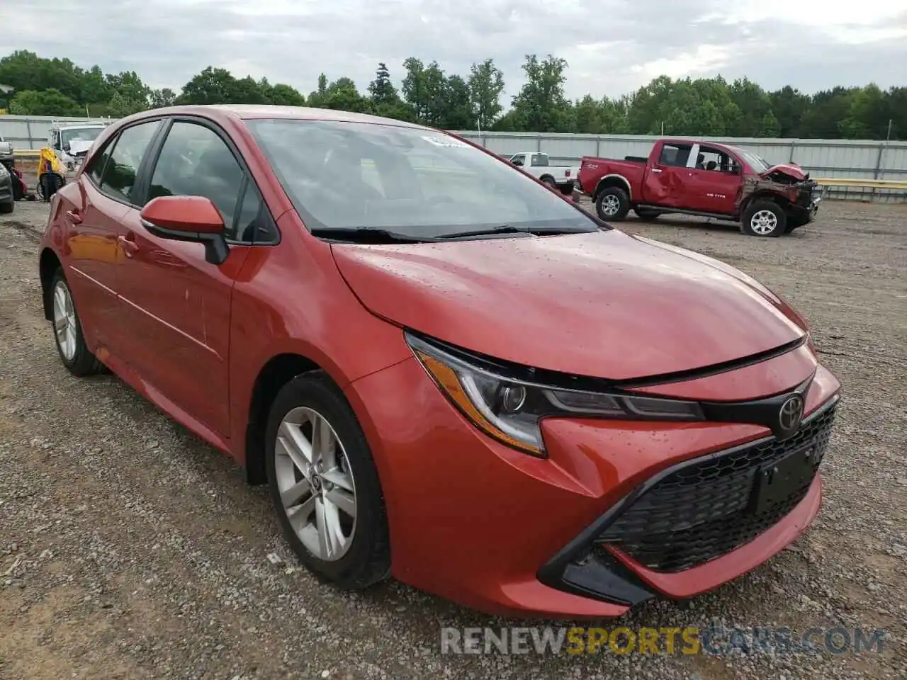 1 Photograph of a damaged car JTNK4RBE3K3052682 TOYOTA COROLLA 2019