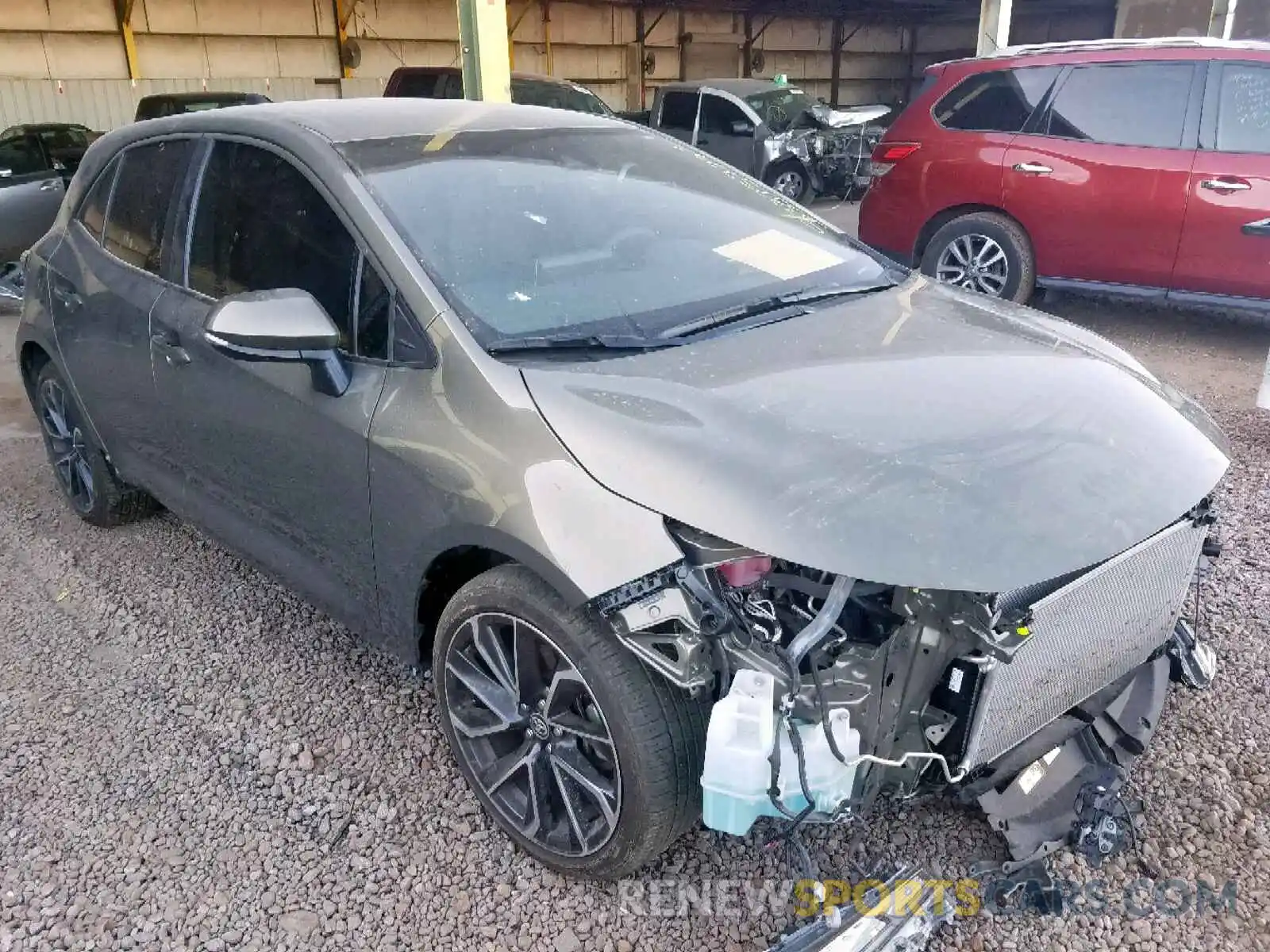 1 Photograph of a damaged car JTNK4RBE3K3053914 TOYOTA COROLLA 2019