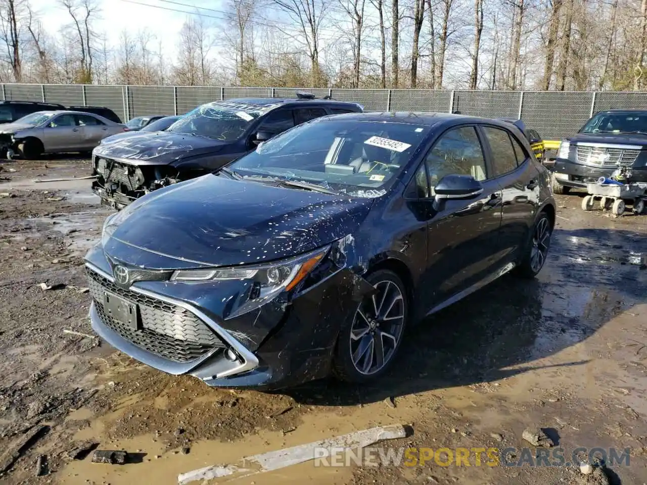 2 Photograph of a damaged car JTNK4RBE3K3057431 TOYOTA COROLLA 2019