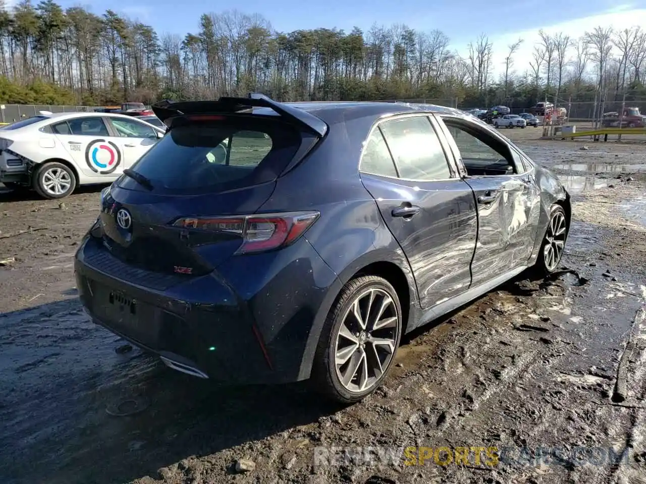 4 Фотография поврежденного автомобиля JTNK4RBE3K3057431 TOYOTA COROLLA 2019