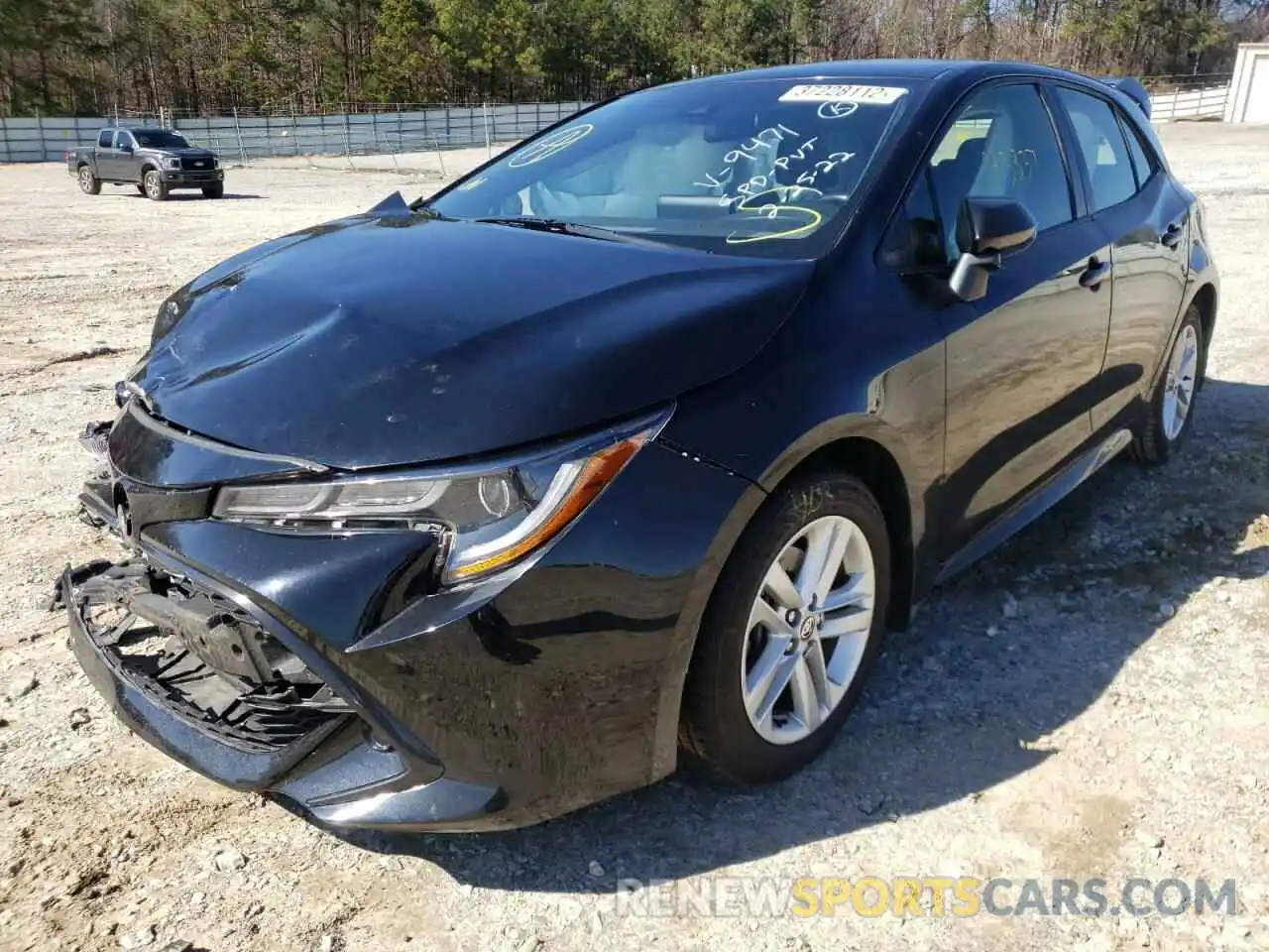 2 Photograph of a damaged car JTNK4RBE3K3059471 TOYOTA COROLLA 2019