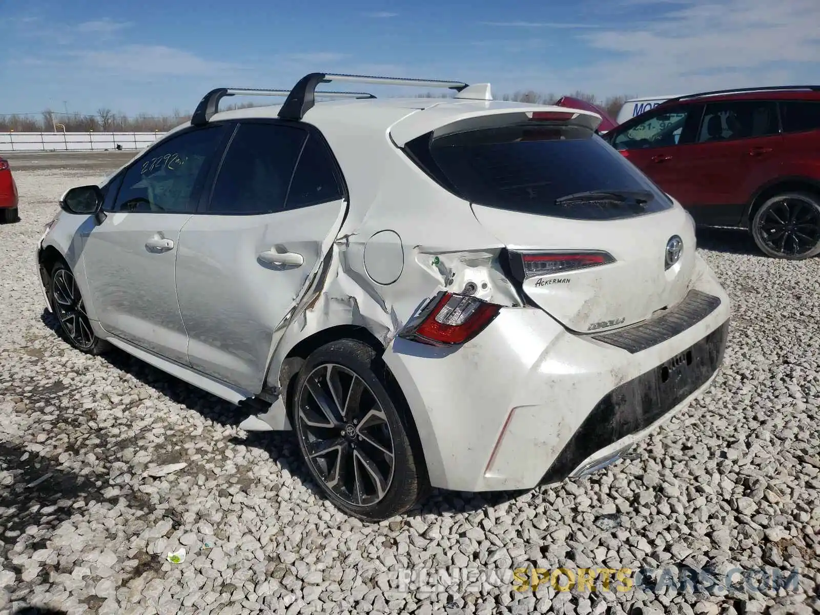 3 Photograph of a damaged car JTNK4RBE3K3061608 TOYOTA COROLLA 2019