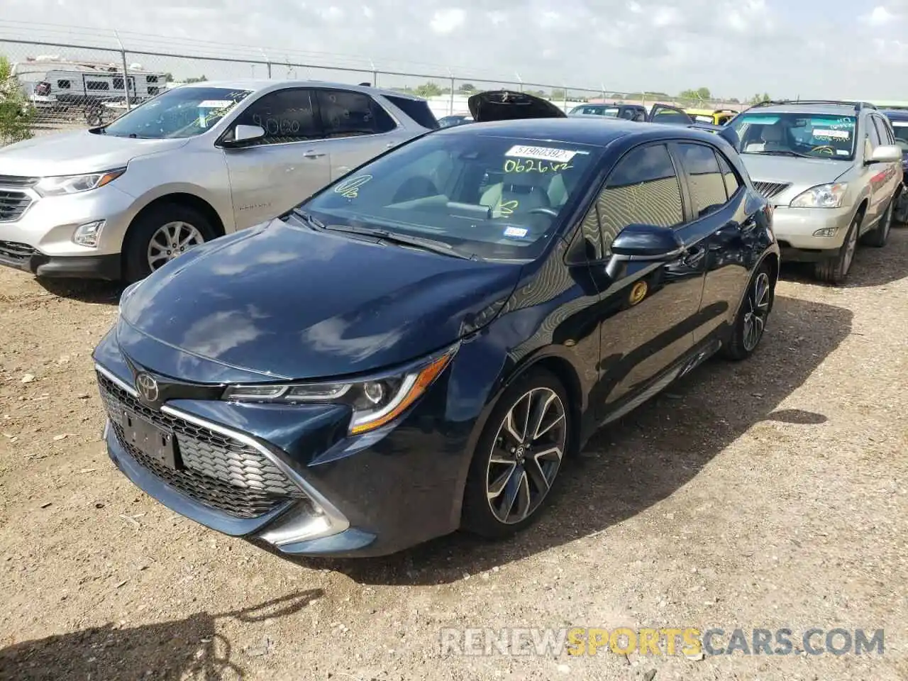 2 Photograph of a damaged car JTNK4RBE3K3062662 TOYOTA COROLLA 2019