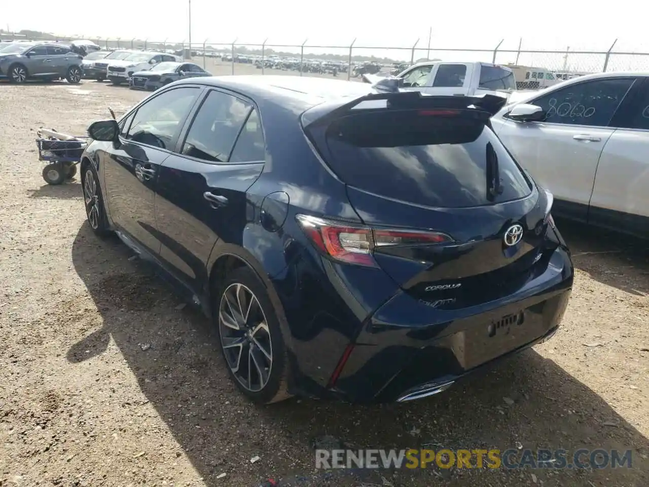 3 Photograph of a damaged car JTNK4RBE3K3062662 TOYOTA COROLLA 2019