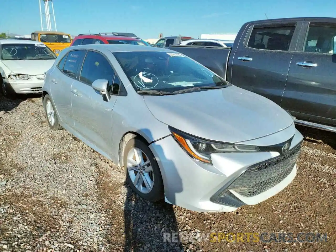 1 Photograph of a damaged car JTNK4RBE3K3063889 TOYOTA COROLLA 2019