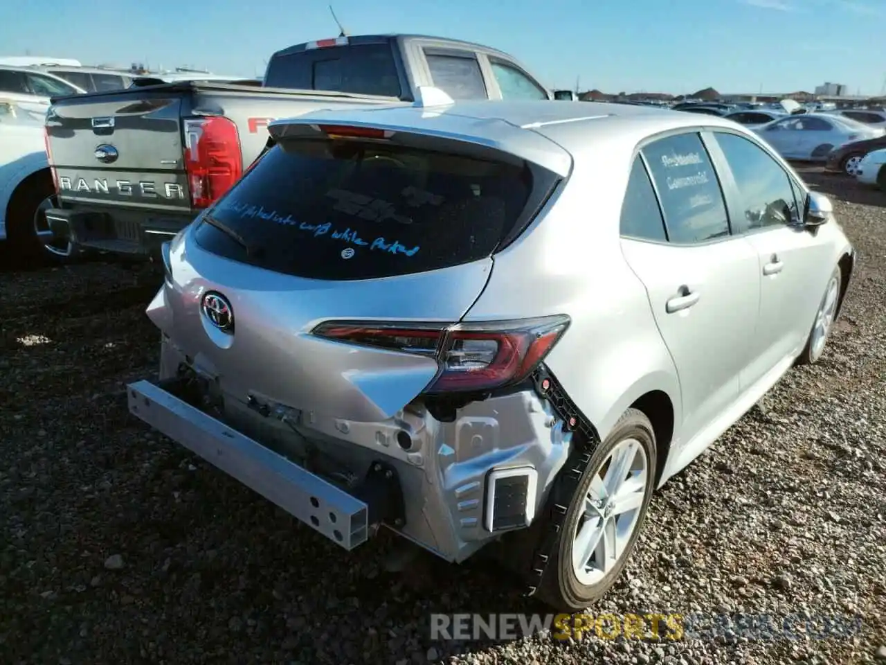 4 Photograph of a damaged car JTNK4RBE3K3063889 TOYOTA COROLLA 2019